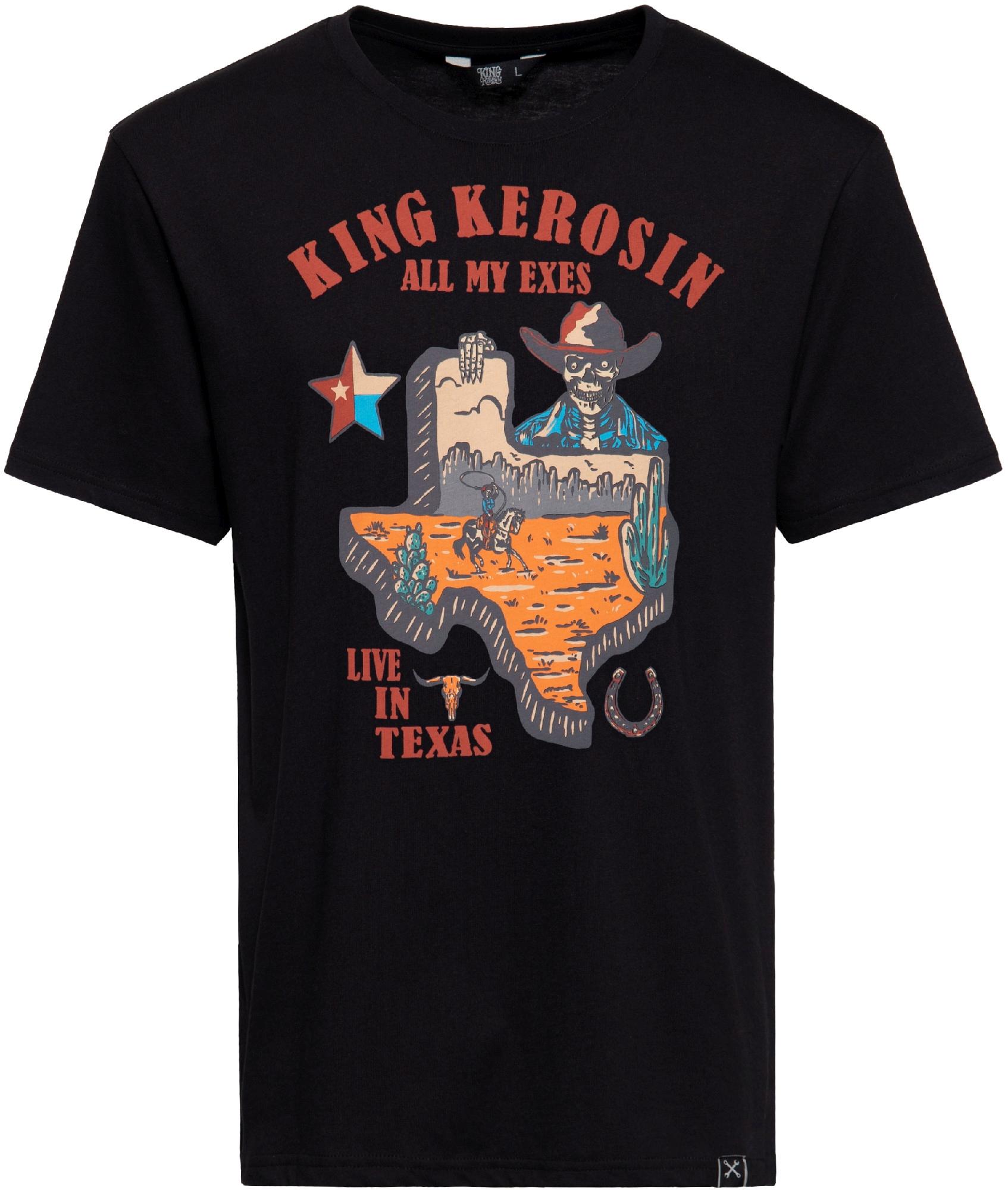 King Kerosin All My Exes Live In Texas T-shirt, taille 3XL pour Hommes