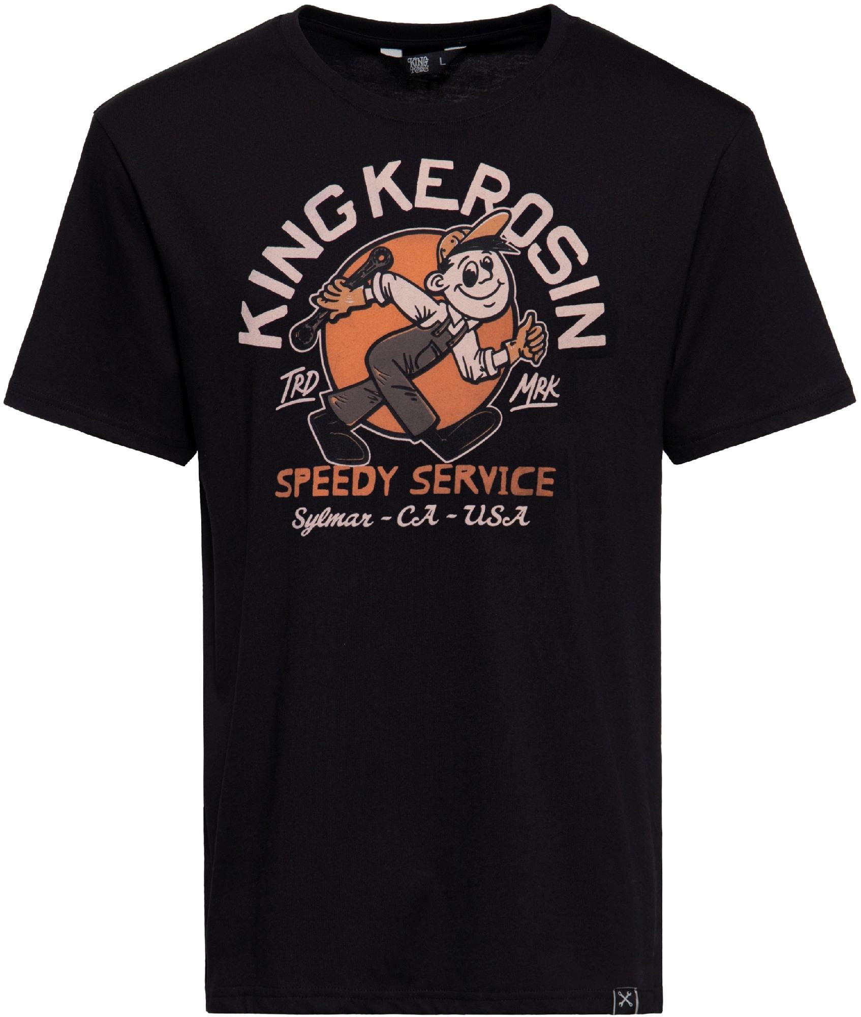 King Kerosin Men's Speedy Service T-Shirt, Size 2XL For