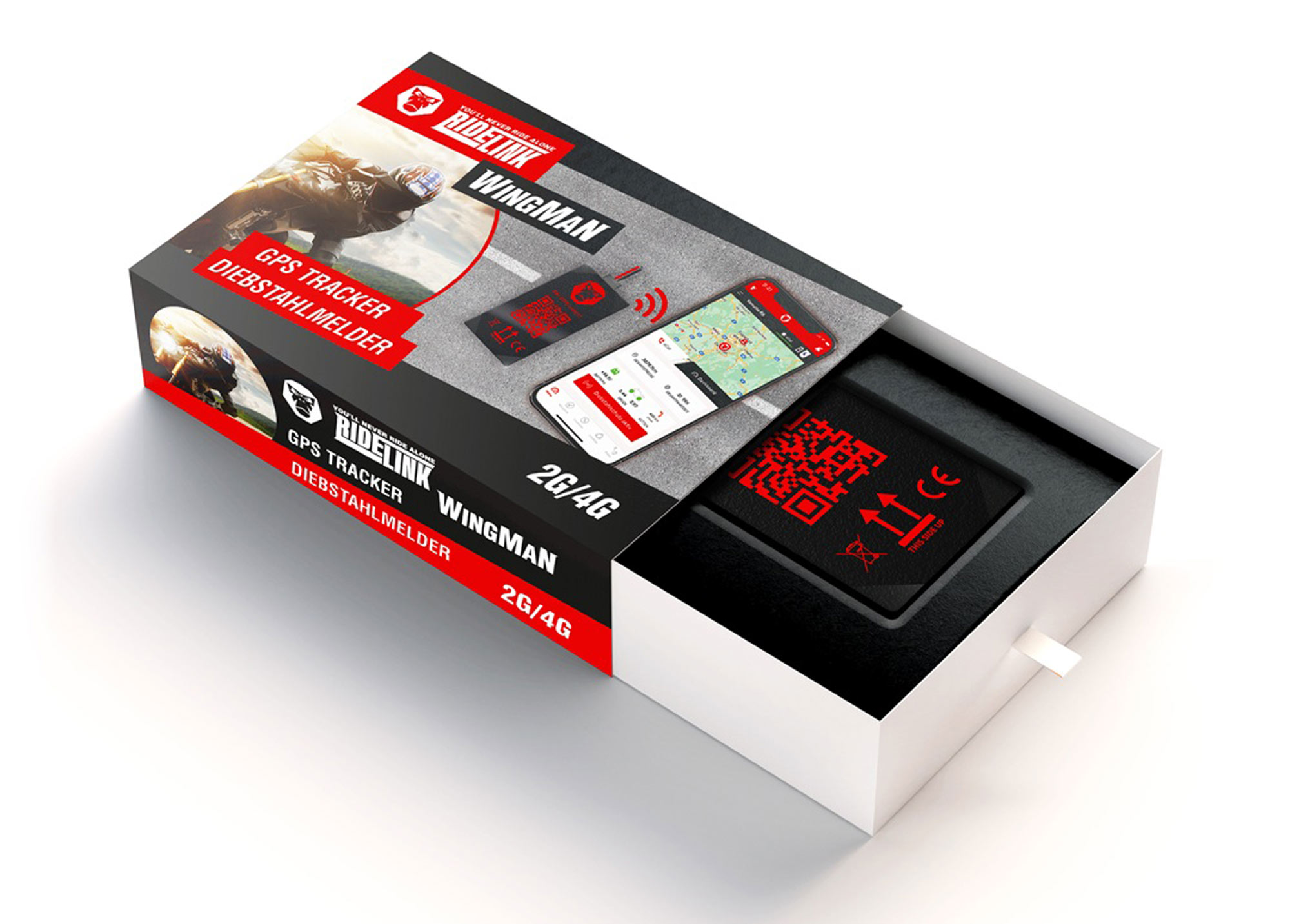 RideLink WingMan 4G, IP54 Module de suivi pour Hommes