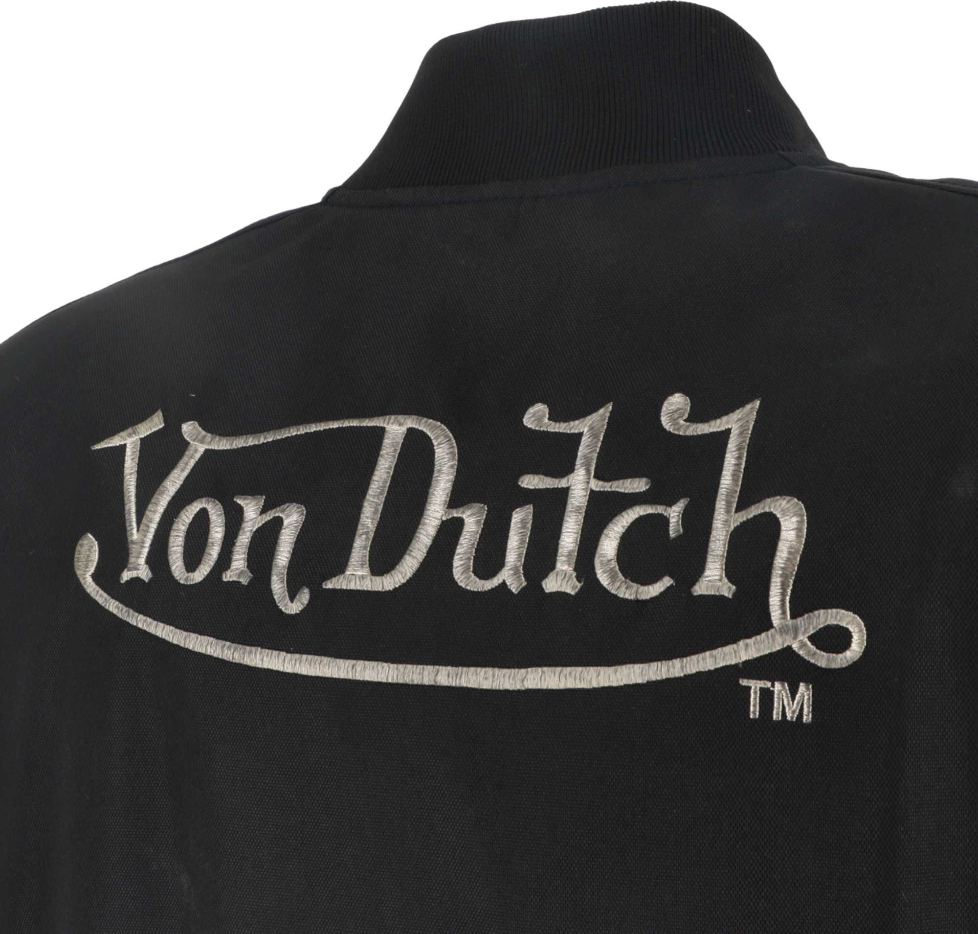 Side view of Von Dutch X Helstons Fight Motorcycle Textile Jacket, black, Size 2XL for Men