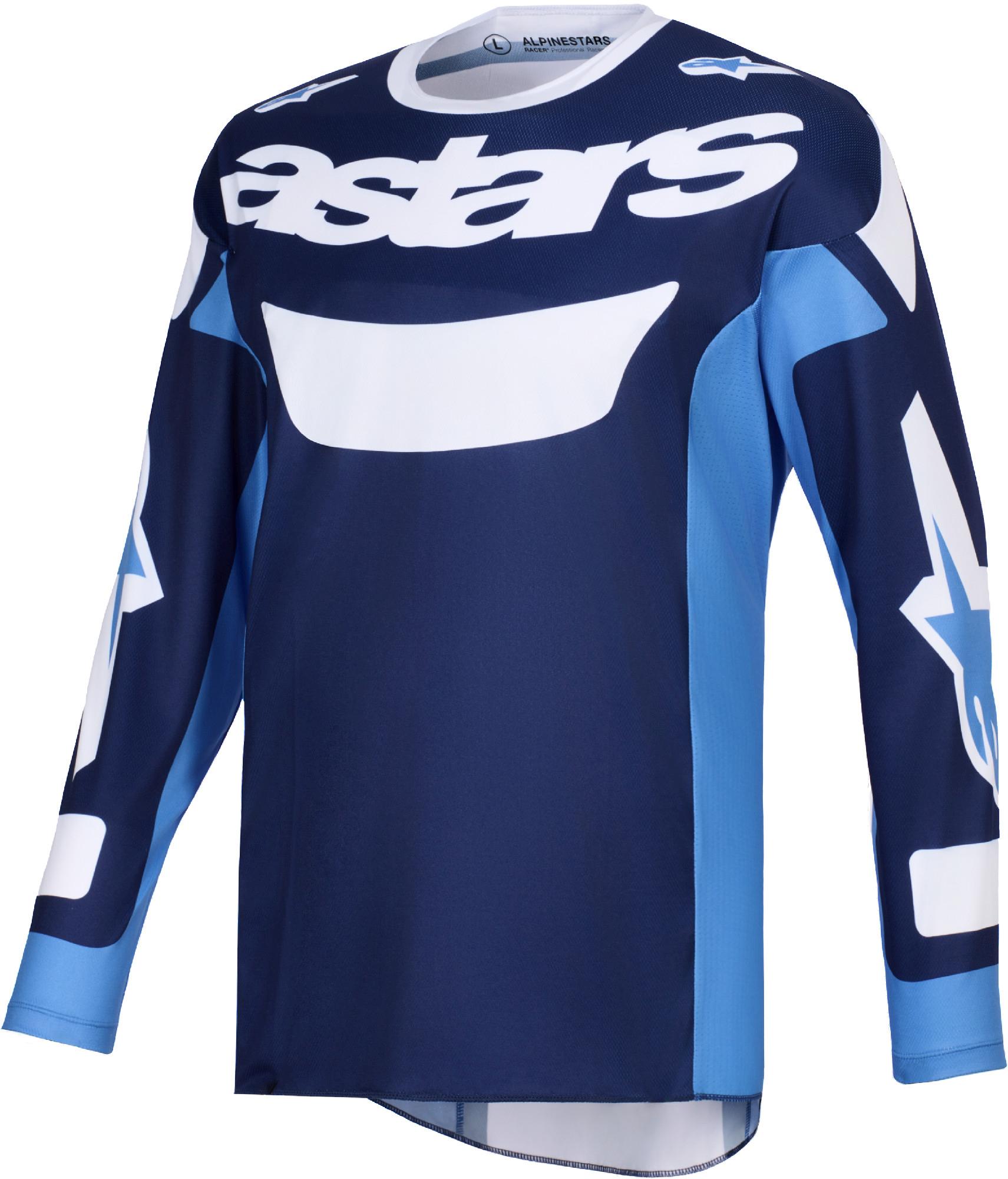 Alpinestars Men's Blue Racer Riway Motocross Jersey, For Extra Large