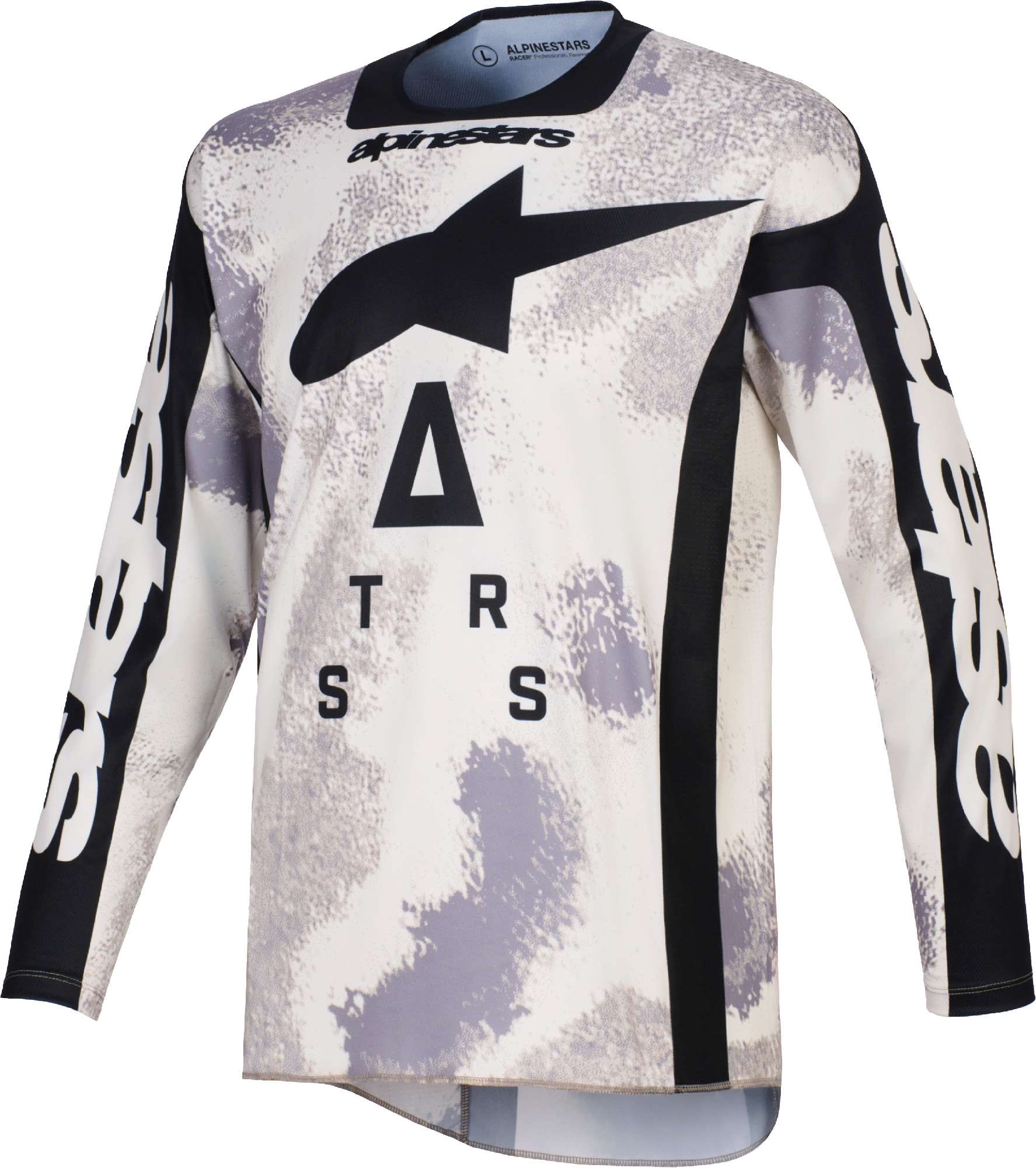 Alpinestars Men's Black Beige Racer Lahnd Motocross Jersey, Black-Beige, Size Xl For
