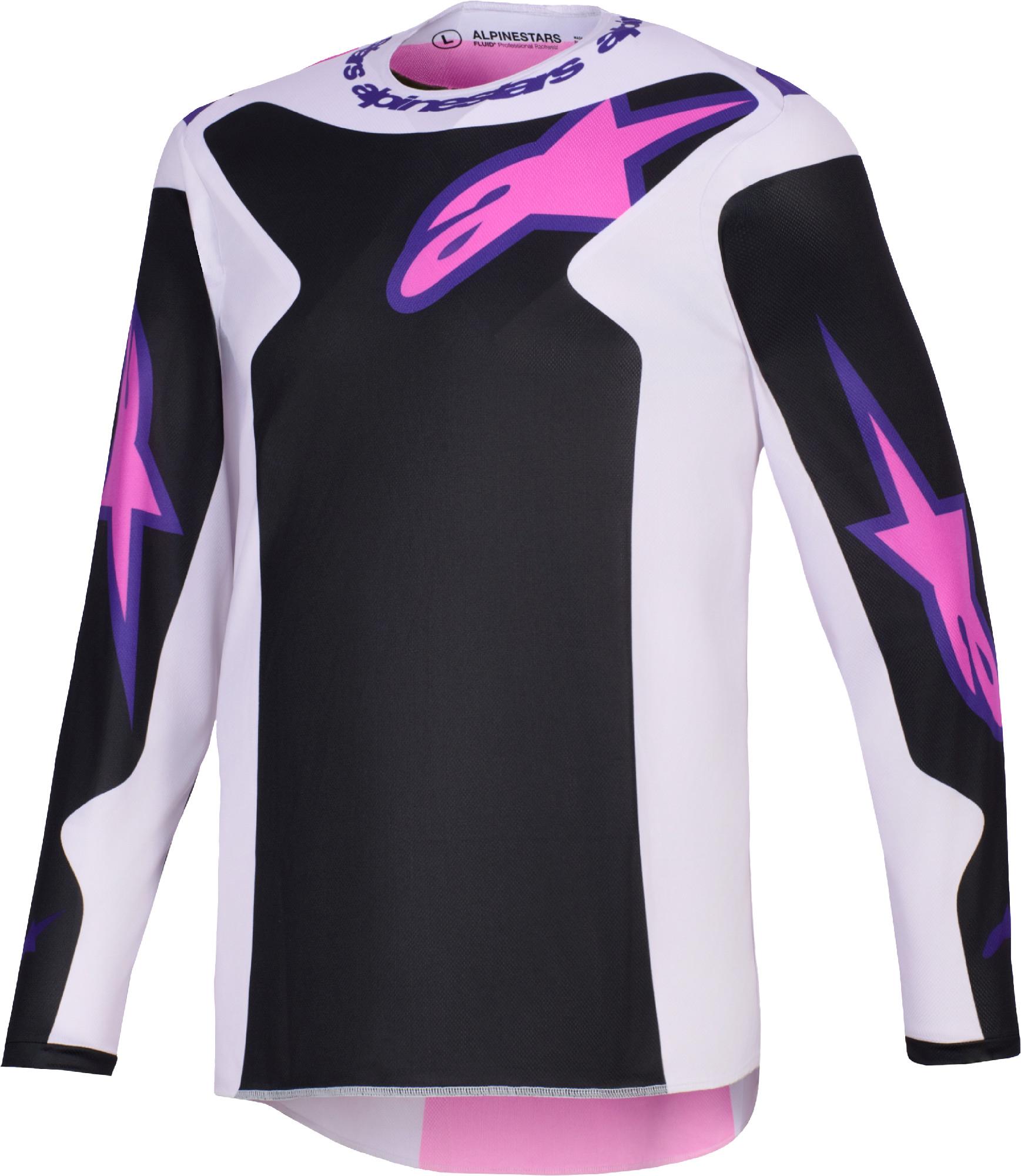 Alpinestars Men's Black Grey Fluid Grid Motocross Jersey, Black-Grey, Size Xl For