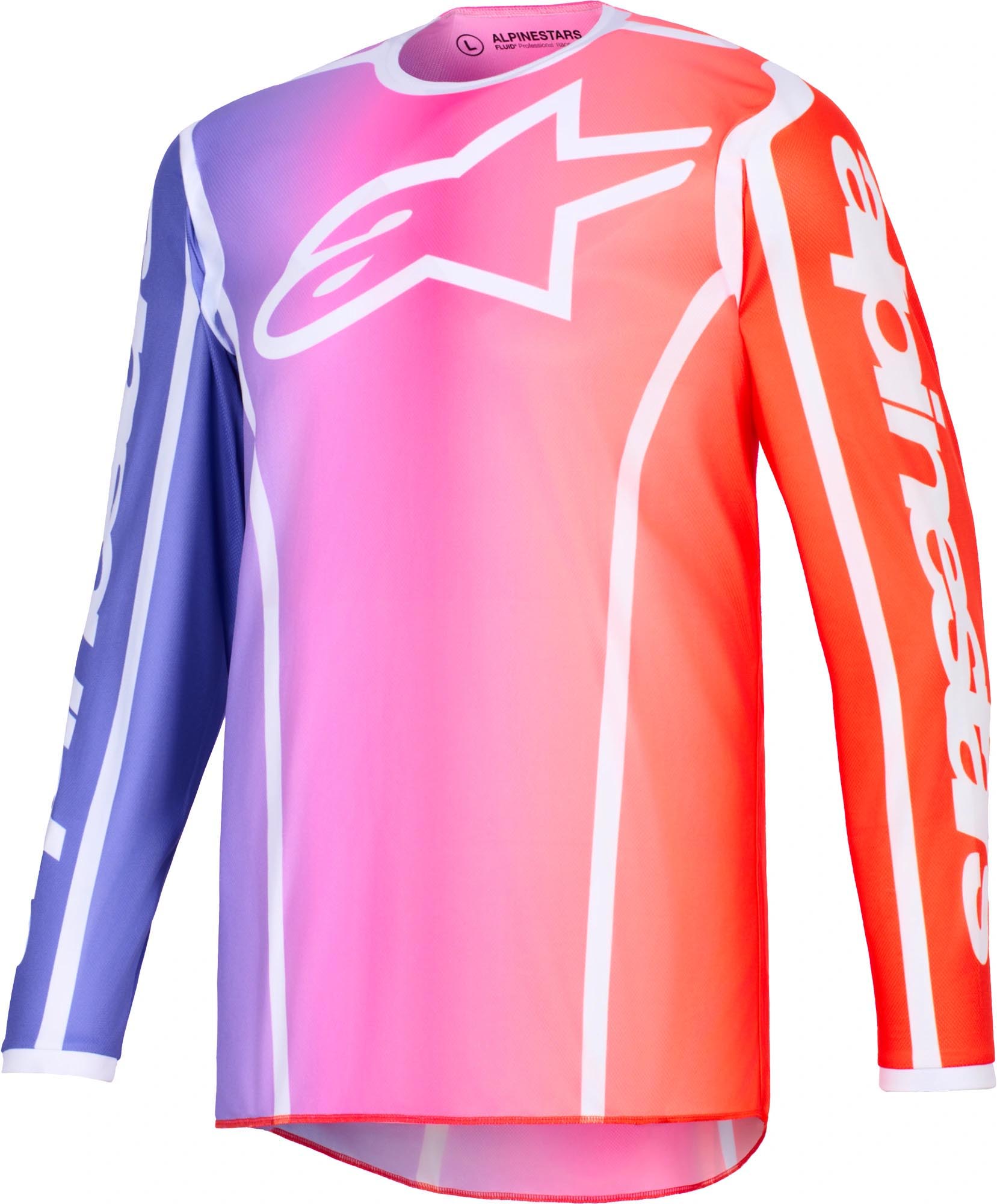 Alpinestars Men's Multicolored Fluid Apex Motocross Jersey, Size Xl For