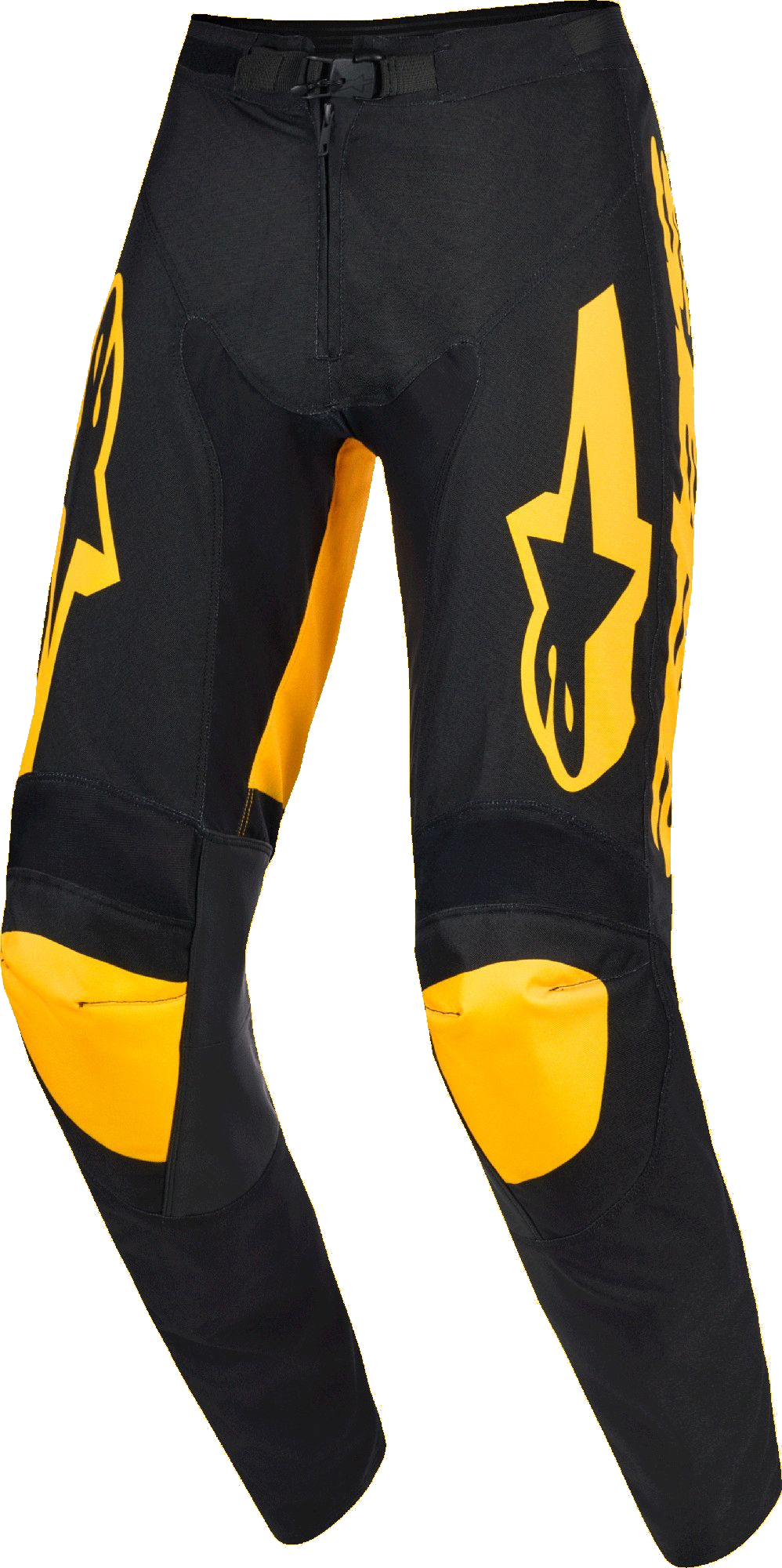 Alpinestars Men's Black Yellow Racer Riway Motocross Pants, Black-Yellow, For Size 30