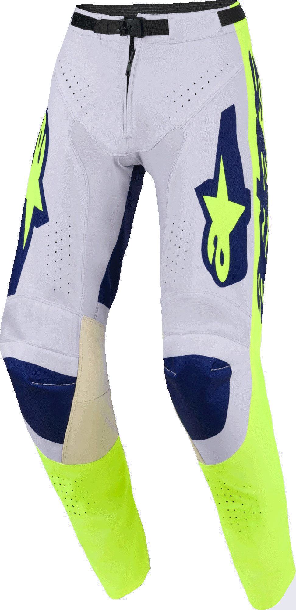 Alpinestars Men's Grey Yellow Racer Air Riway Motocross Pants, Grey-Yellow, For Size 28