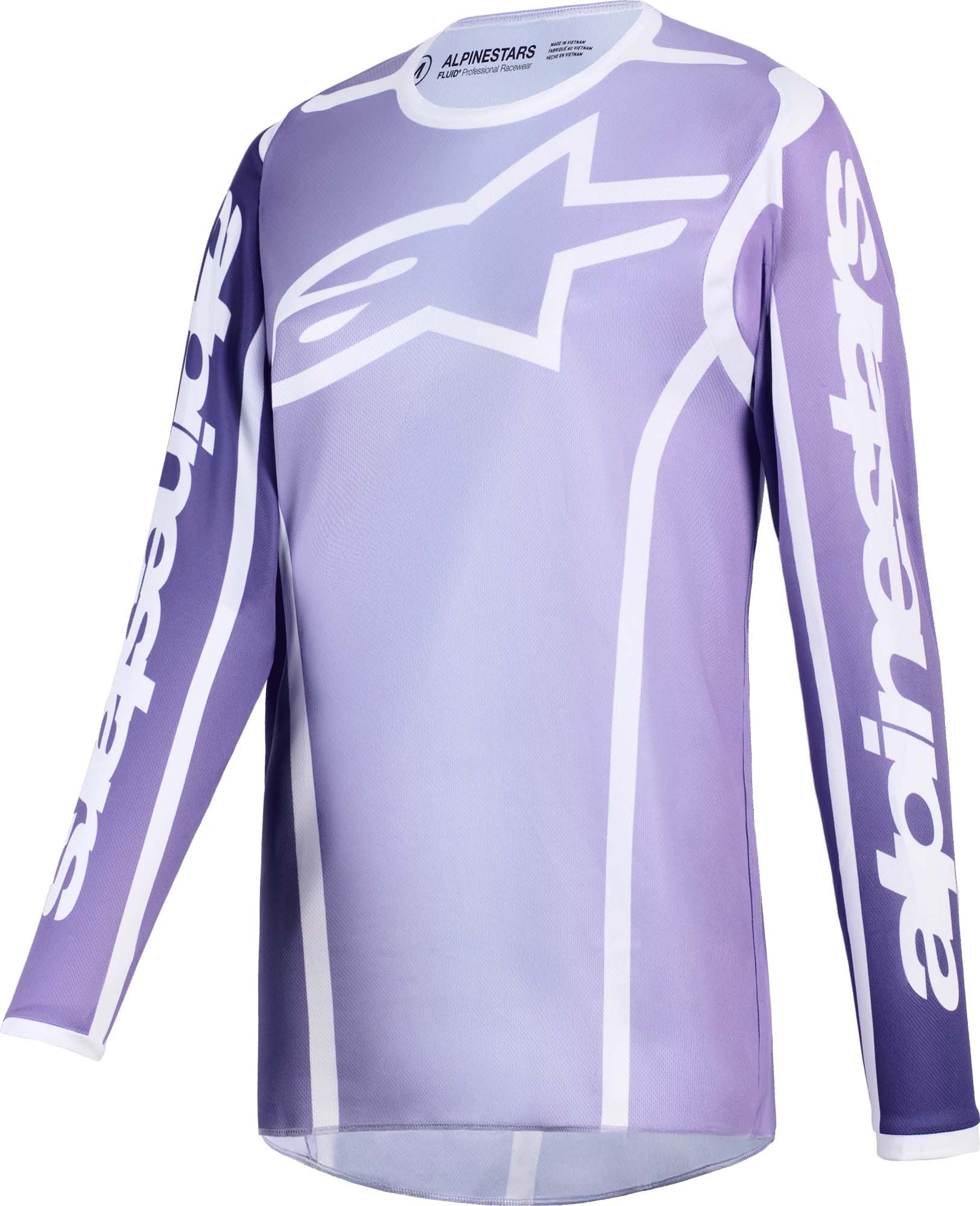Alpinestars Women's Purple Stella Fluid Apex Motocross Jersey, Size Xs For