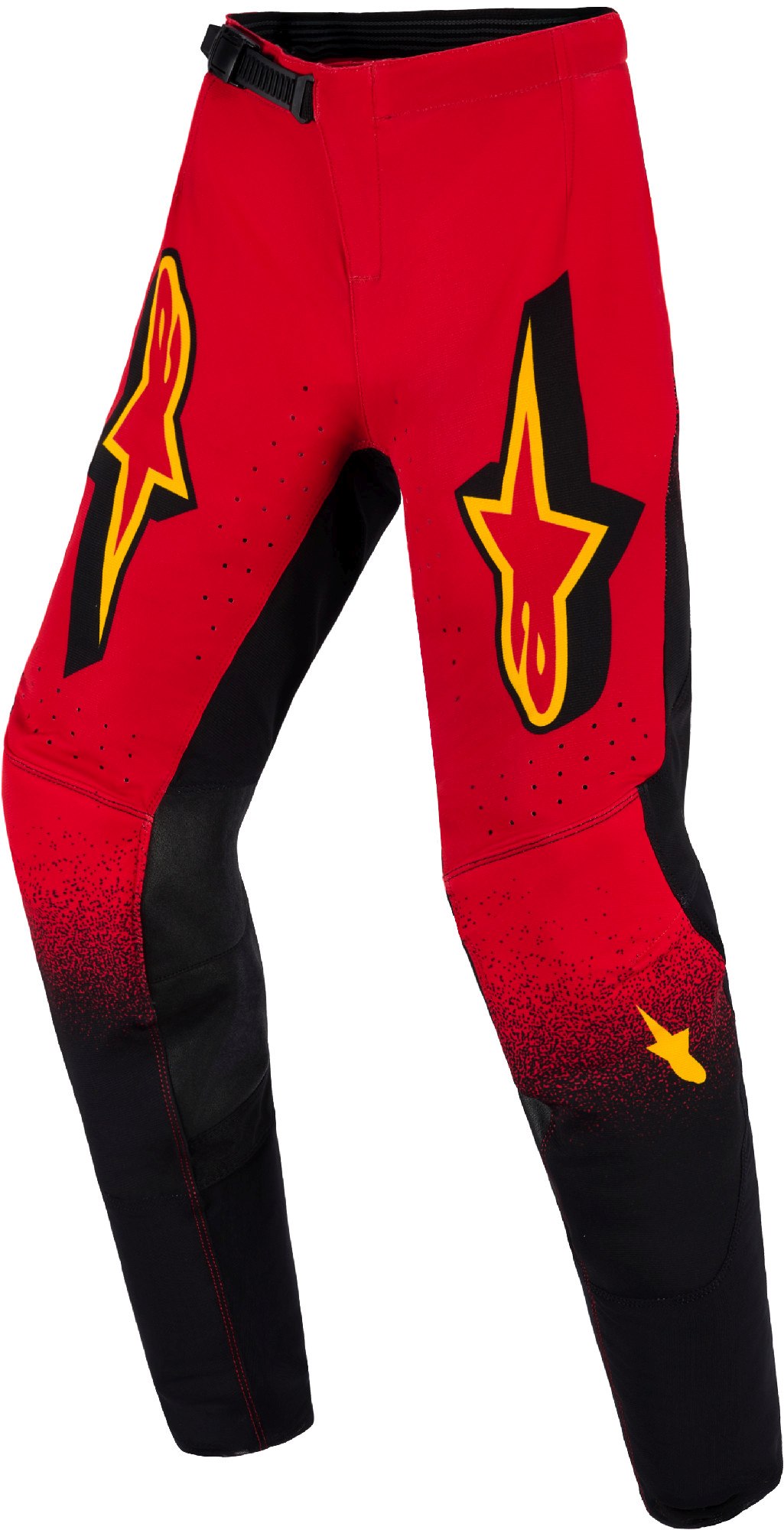 Alpinestars Unisex Kids Black Red Yellow Supertech Scenz Kids Motocross Pants, Black-Red-Yellow, Size Xl