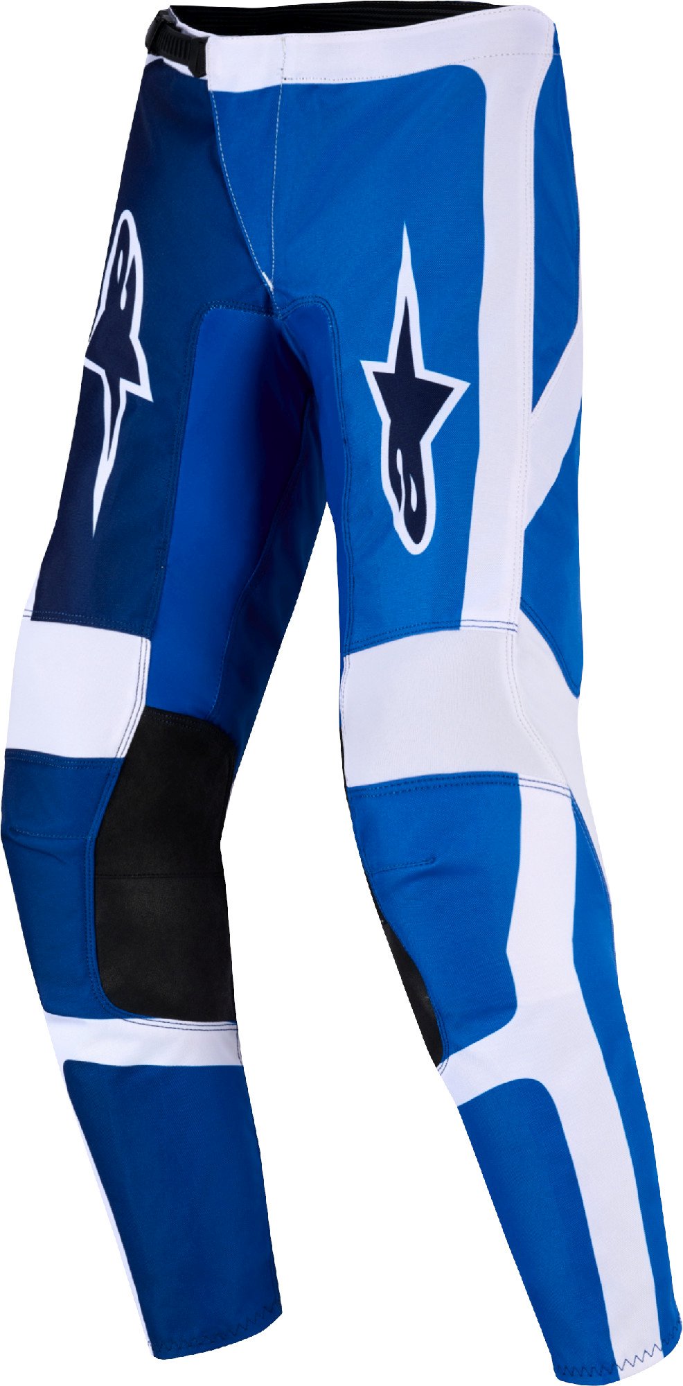 Alpinestars Unisex Kids White Blue Fluid Portl Kids Motocross Pants, White-Blue, Size 28