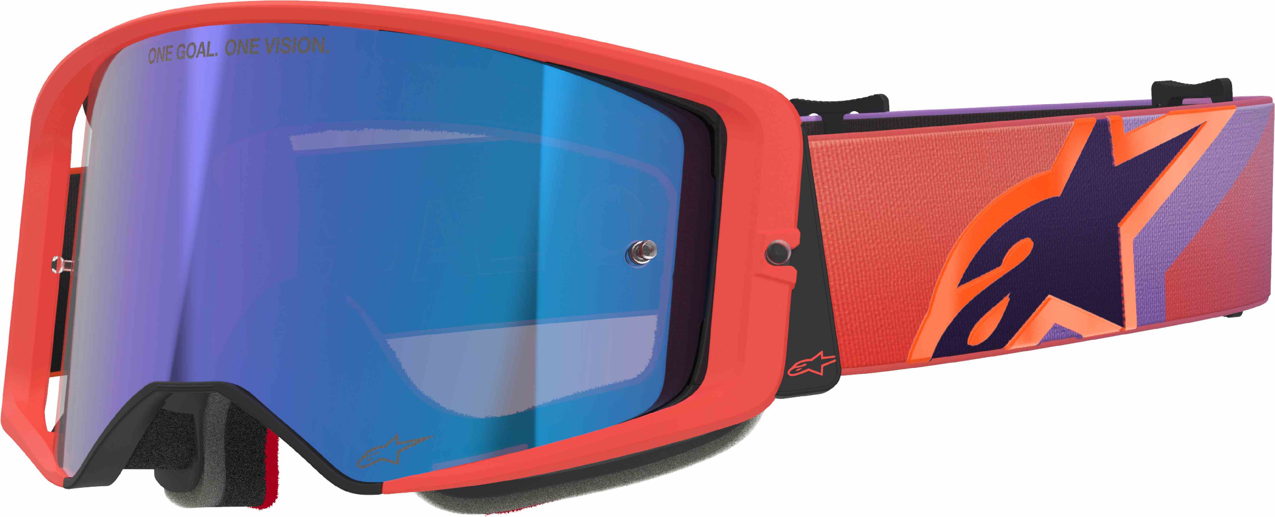 Alpinestars Men's Red Supertech Vision Corp Motocross Goggles, For