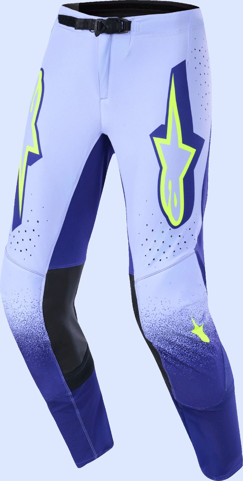 Alpinestars Supertech Scenz Motocross Pants, purple-yellow, Size 36 for Men-image-967141766