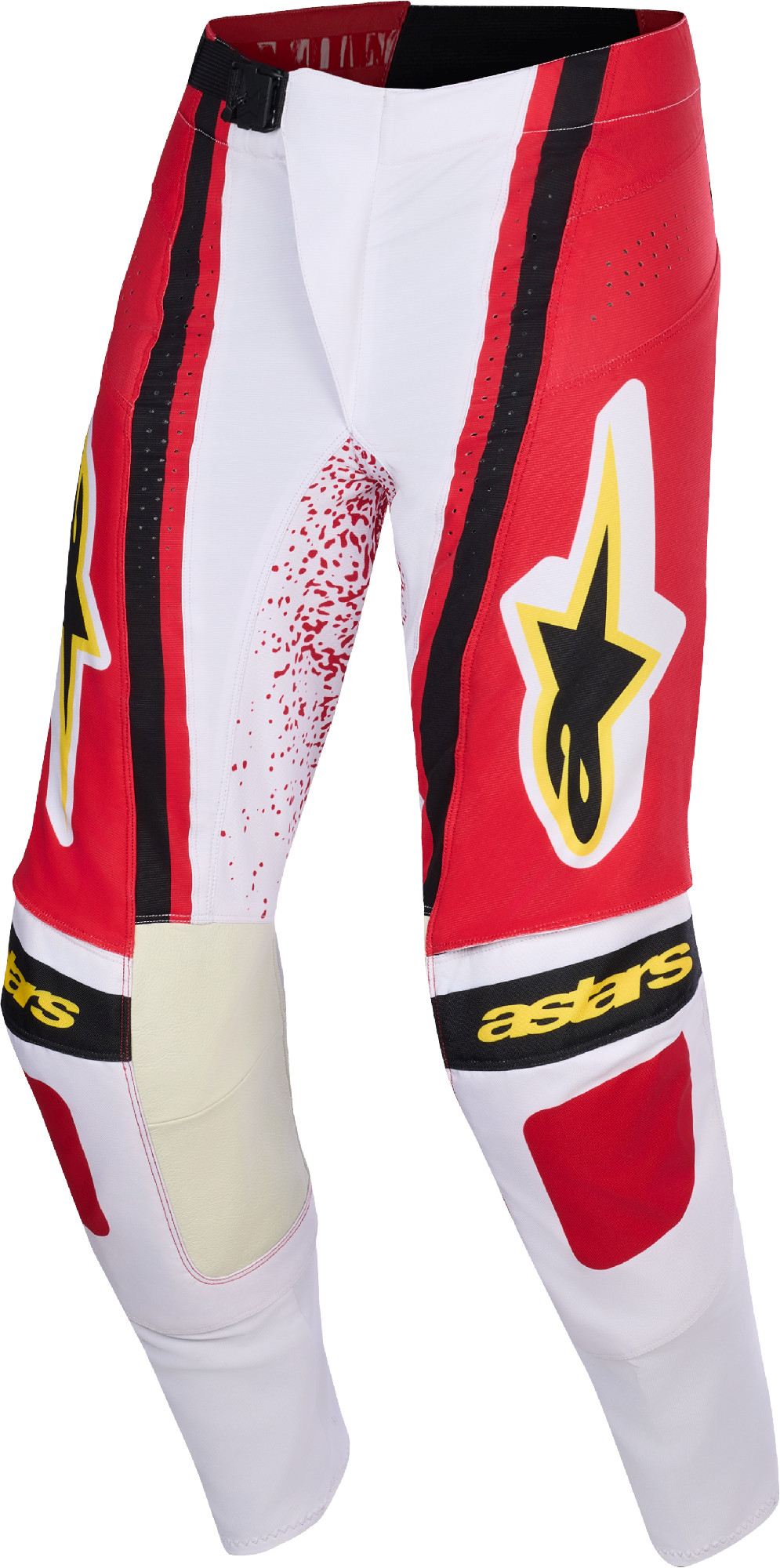 Alpinestars Men's Grey Red Techstar Nomur Motocross Pants, Grey-Red, Size 34 For