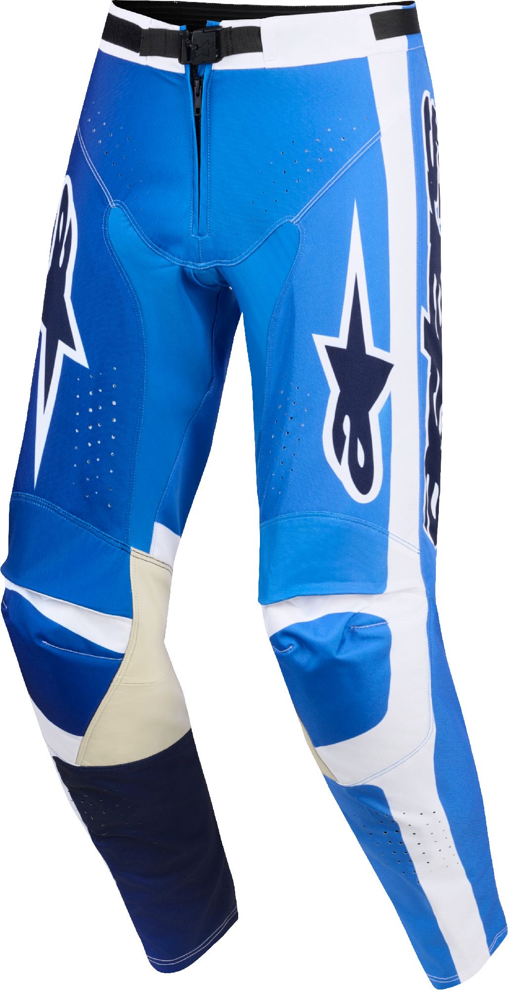 Alpinestars Men's White Blue Racer Air Portl Motocross Pants, White-Blue, Size 34 For
