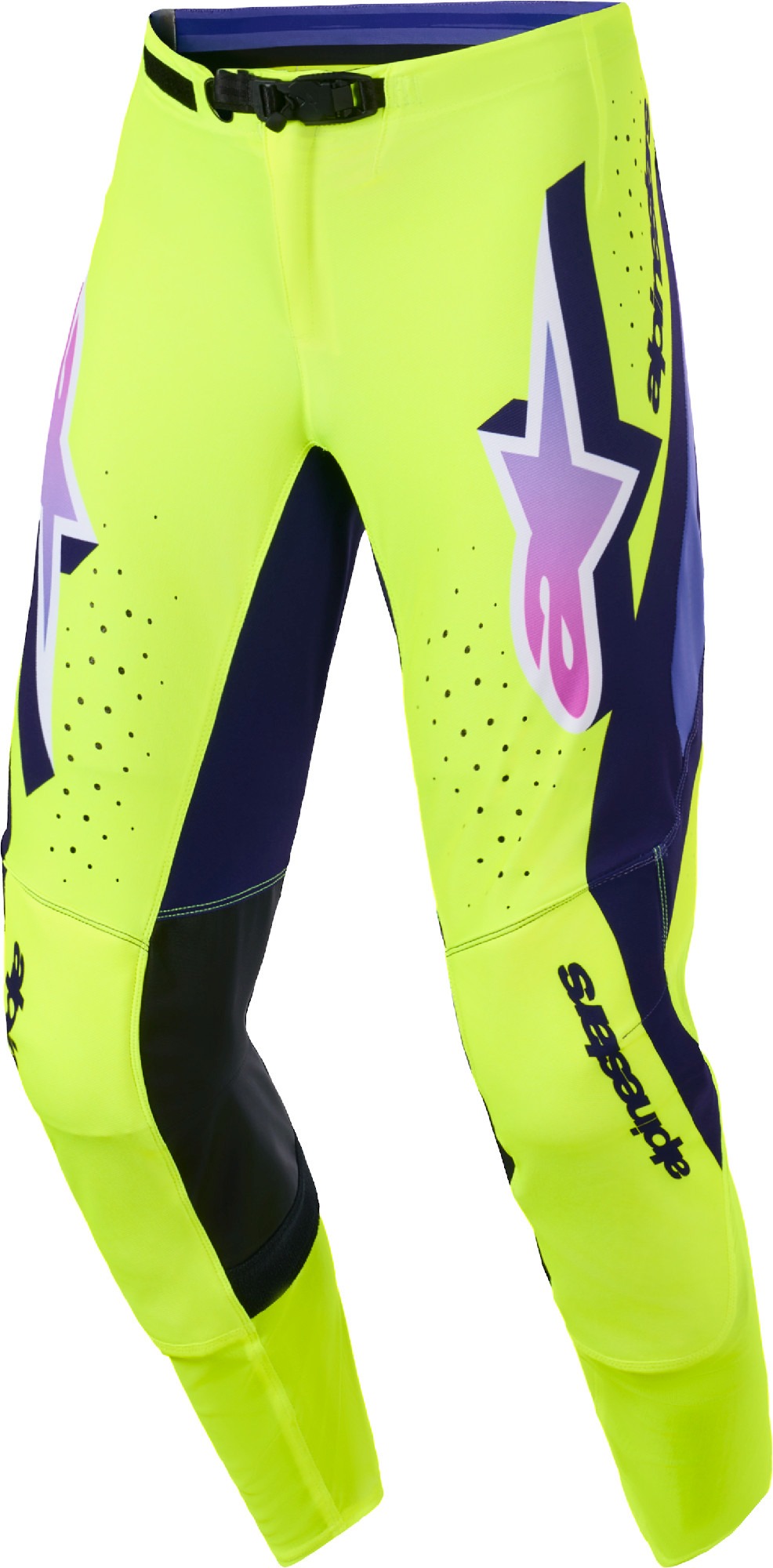 Alpinestars Supertech Vista Штаны для мотокросса purple_yellow 32 