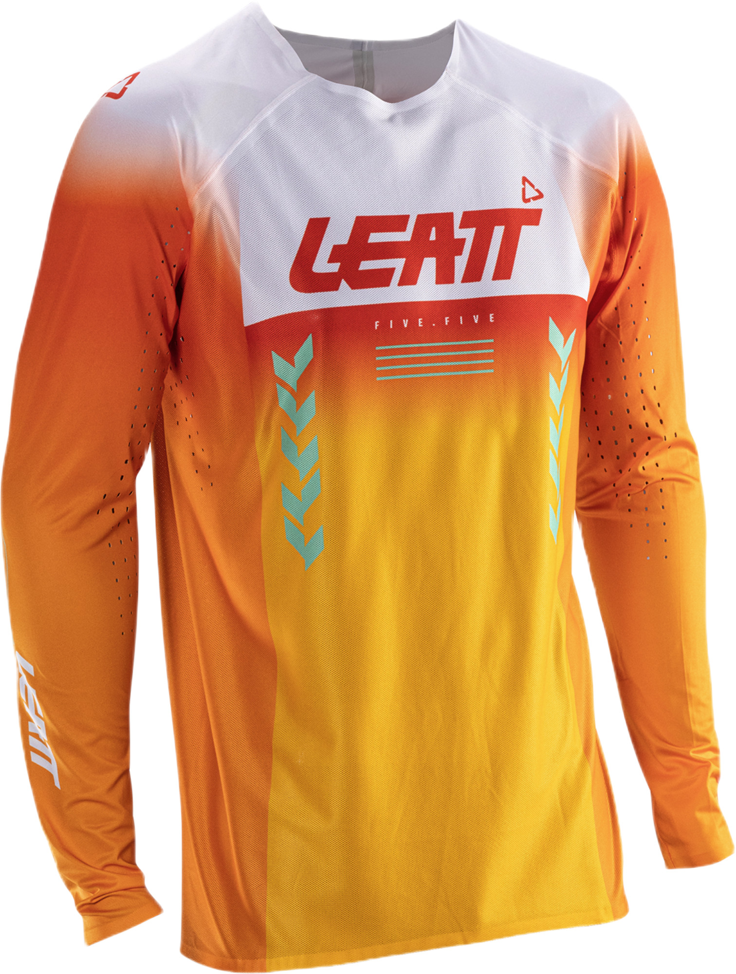Leatt Moto 5.5 UltraWeld V26 Maillot de motocross, jaune-orange, taille M pour Hommes