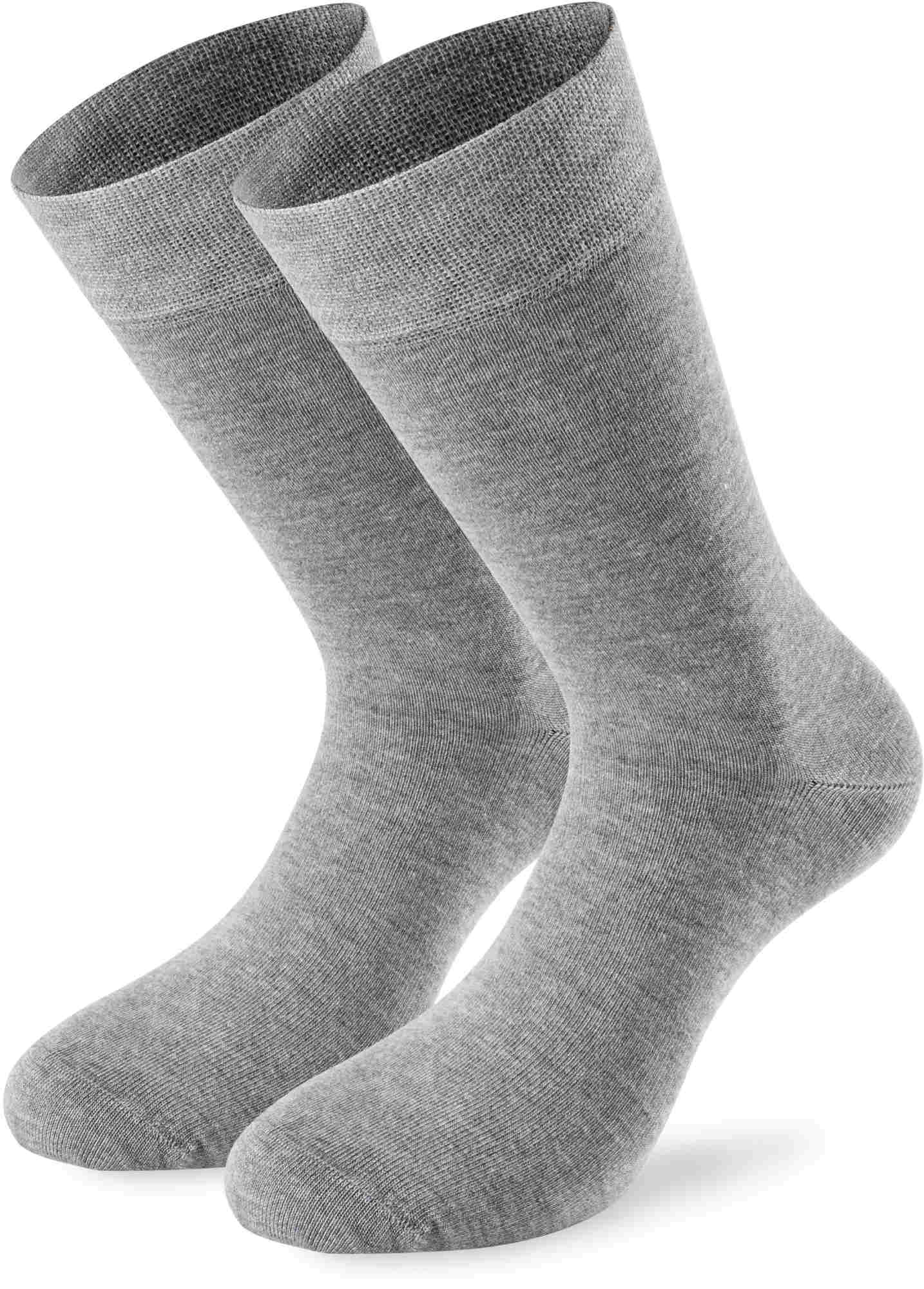 Lenz Soft Touch Chaussettes - Paquet de 2, gris, taille 35 - 38 pour Hommes