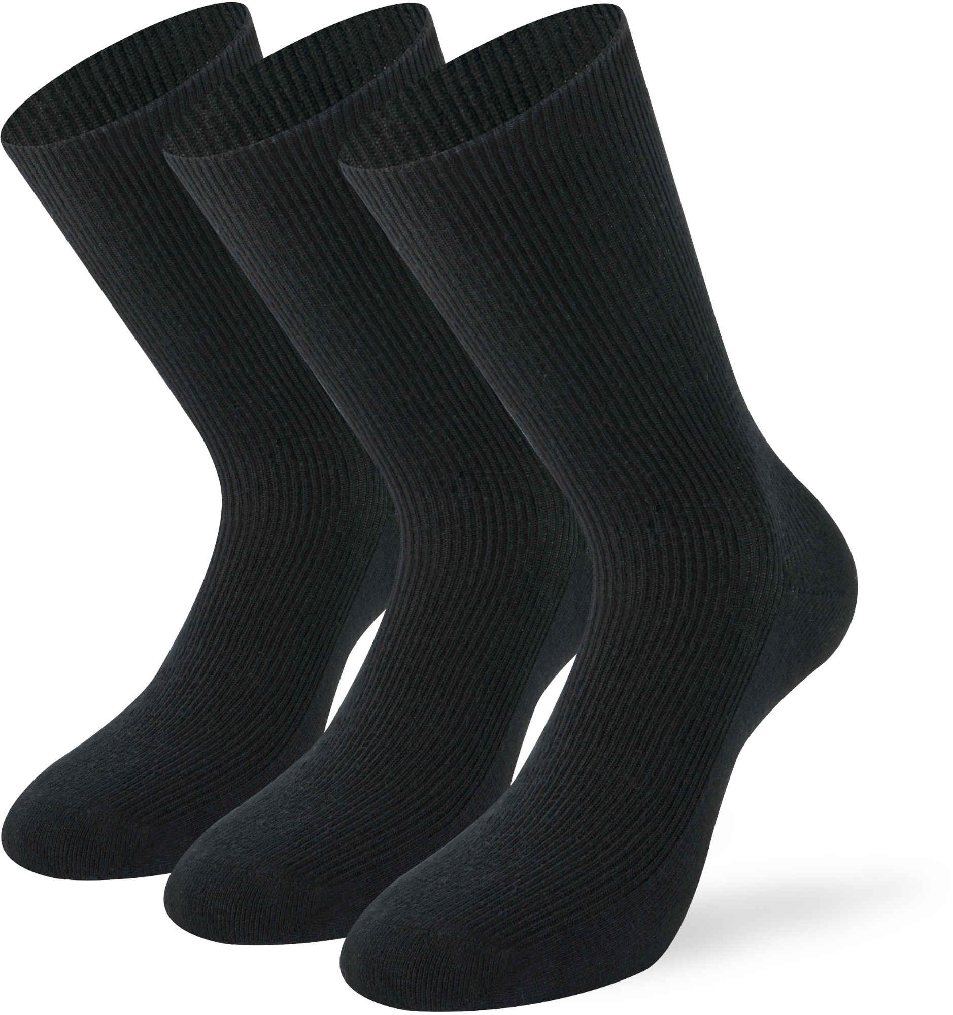 Lenz No Pressure Chaussettes - Paquet de 3, noir, taille 35 - 38 pour Hommes