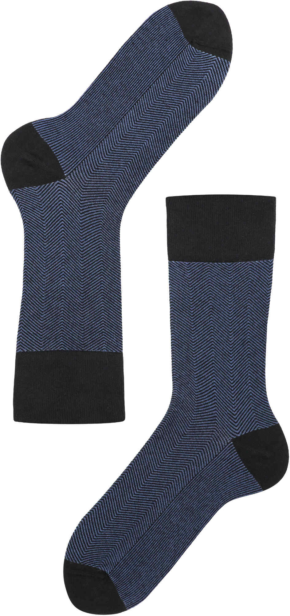 Lenz Think About Blue Chaussettes - Paquet de 2, taille 42 - 44 pour Hommes