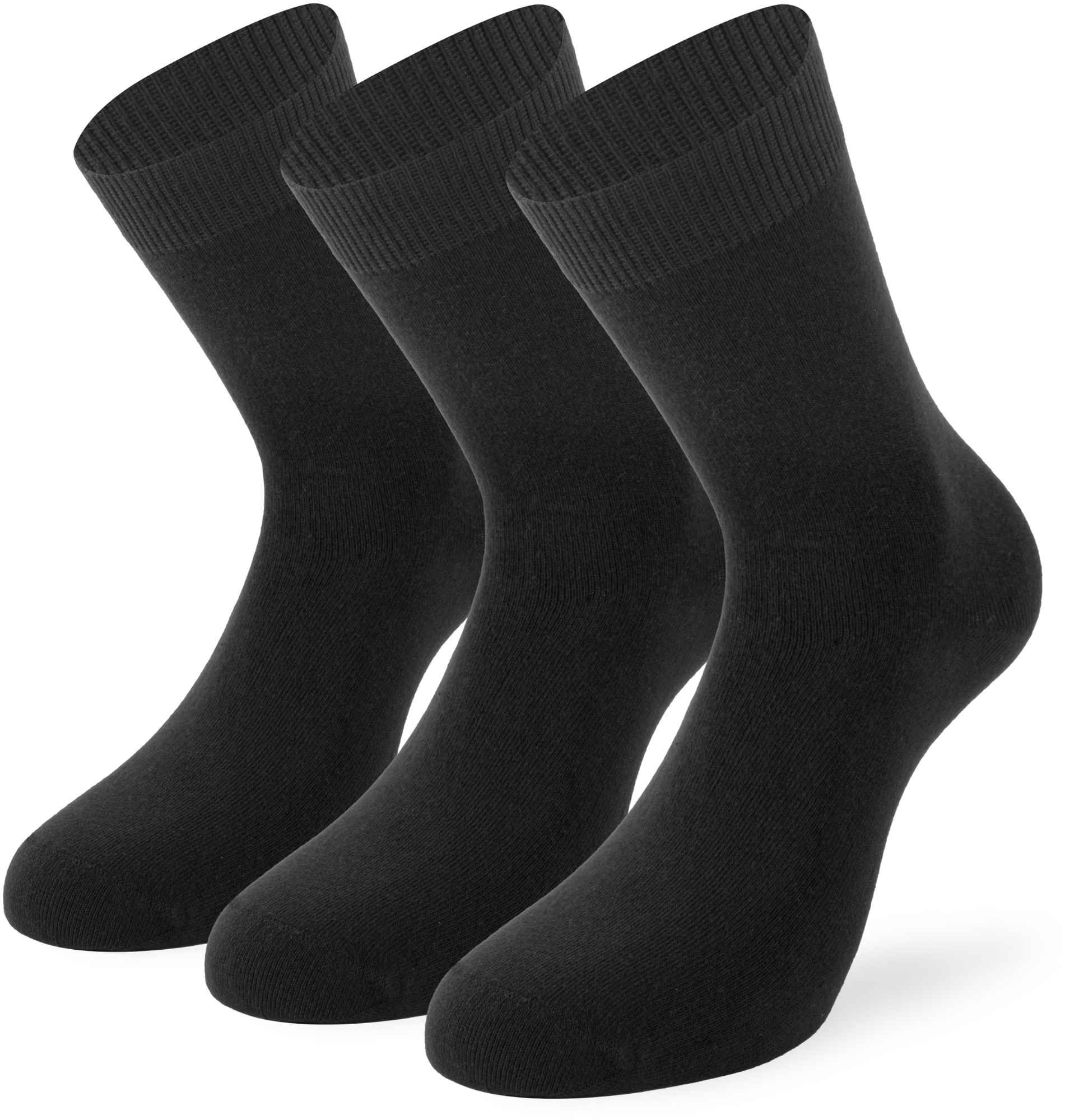 Lenz Basic Chaussettes Femme - Paquet de 3, noir, taille 35 - 38 pour Femmes