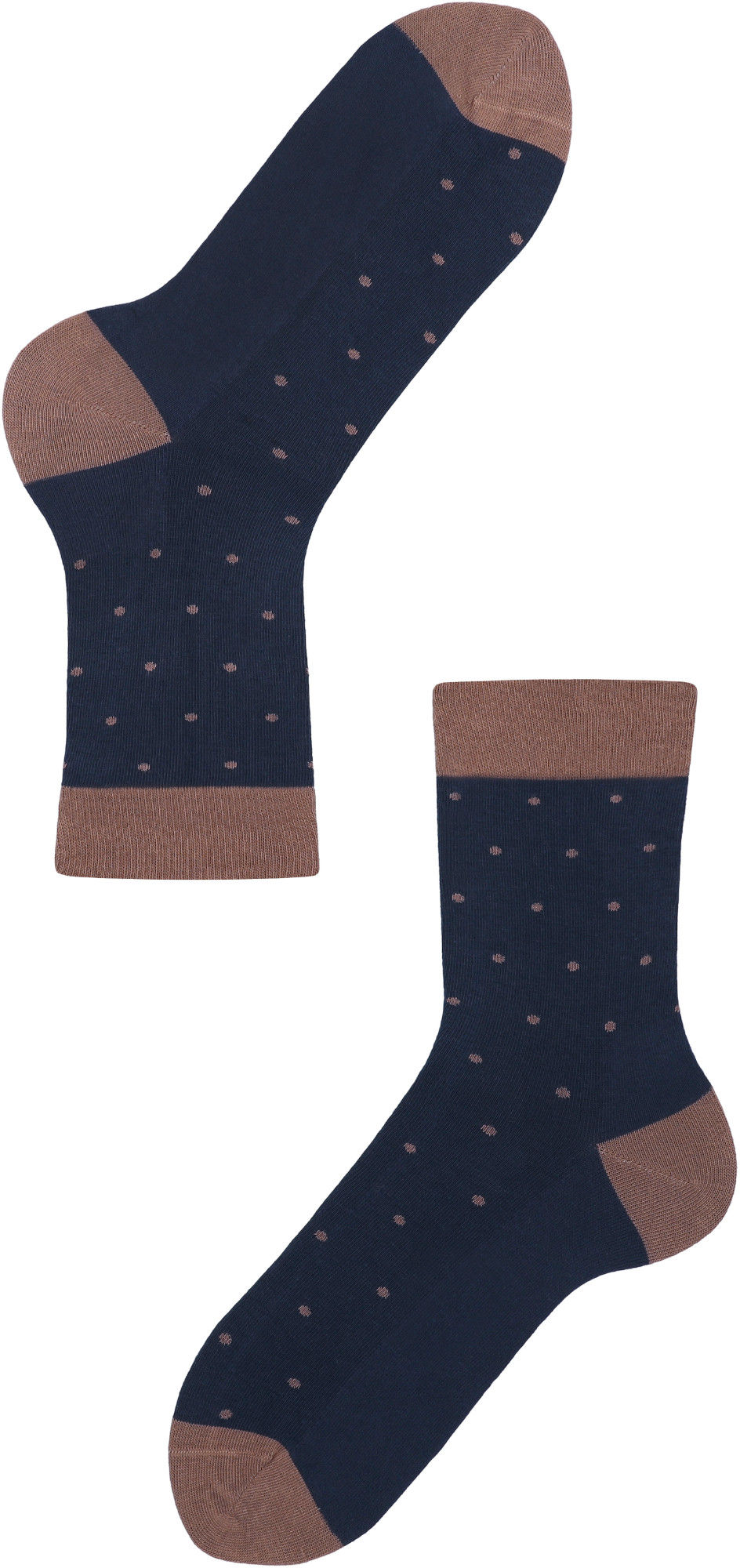 Lenz Think About Dots Chaussettes Femme - Paquet de 2, bleu-brun, taille 39 - 42 pour Femmes