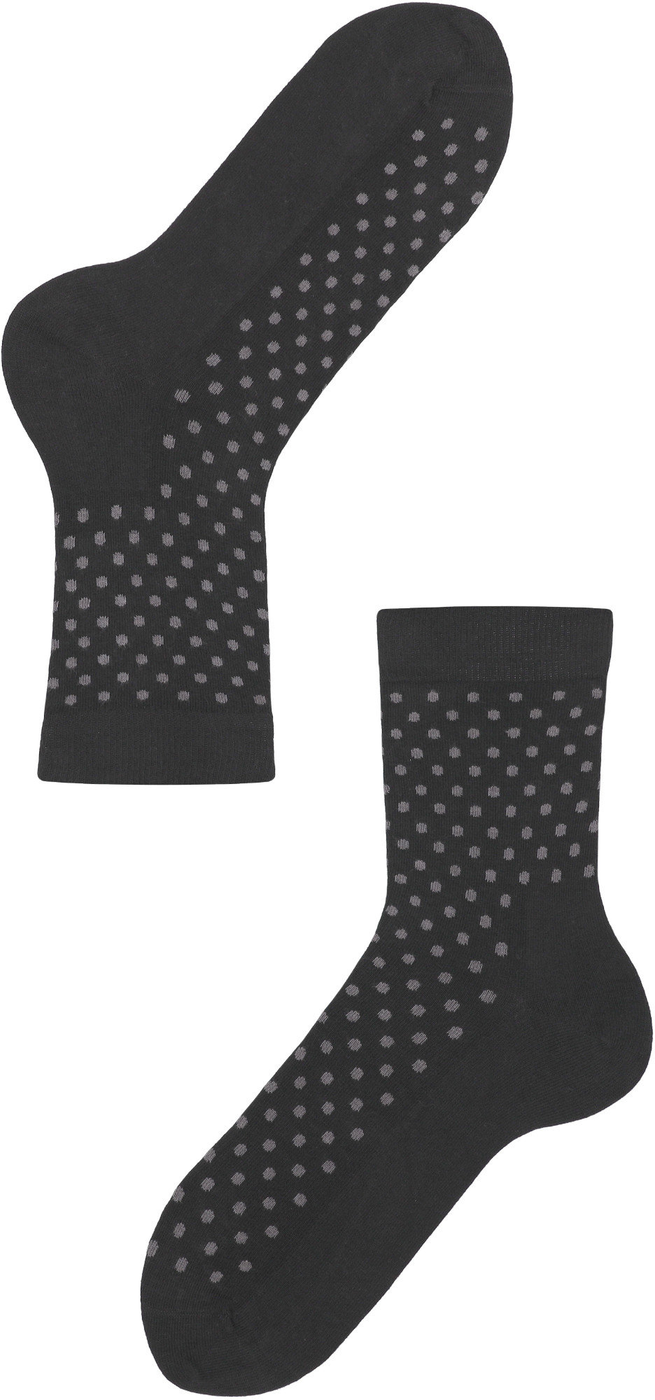 Lenz Think About Dots Chaussettes Femme - Paquet de 2, noir-gris, taille 35 - 38 pour Femmes