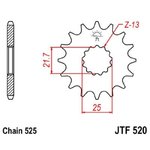 JT SPROCKETS Stahlgeräuschfreies Vorderradgetriebe – 525