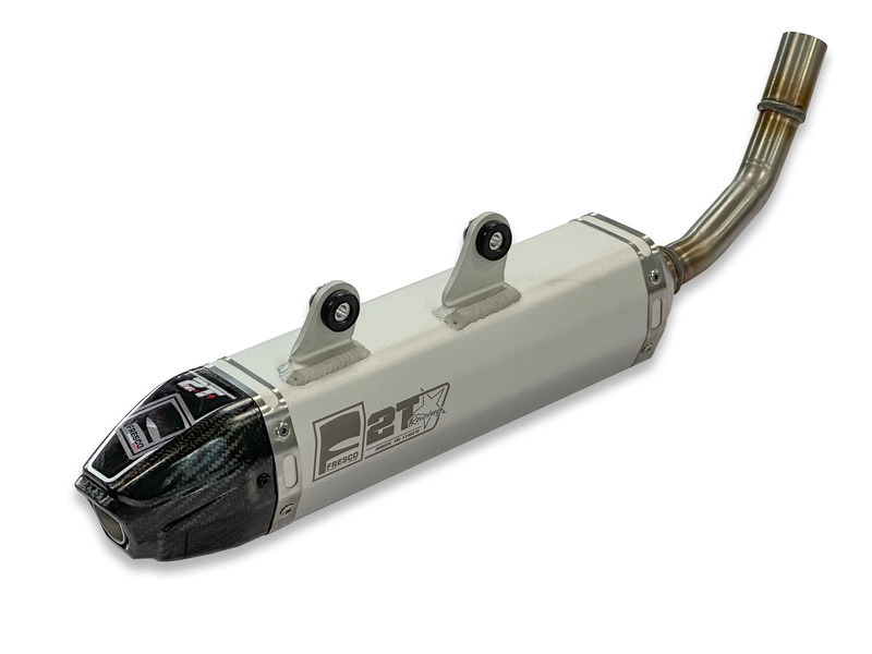 Fresco Tłumik Carby Biały Aluminium/Karbonowa Zaślepka