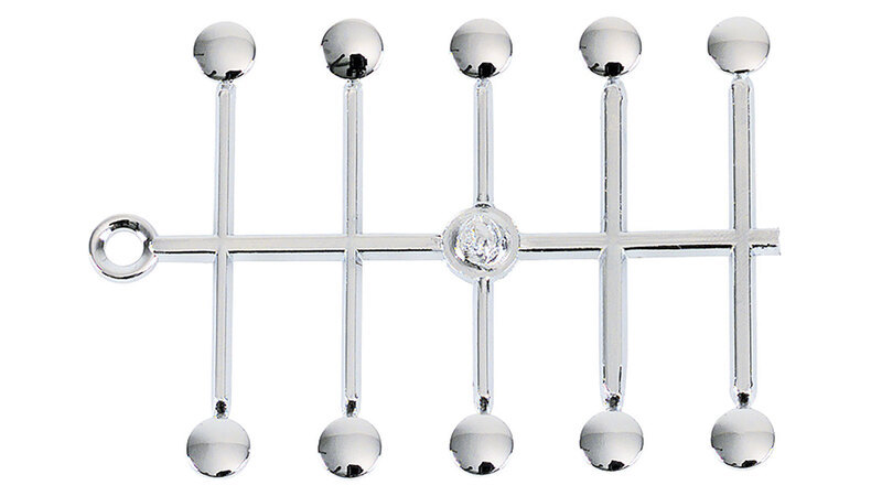 Highway Hawk Cover caps for screws with hexagon socket (10 pcs.), chrome, M8