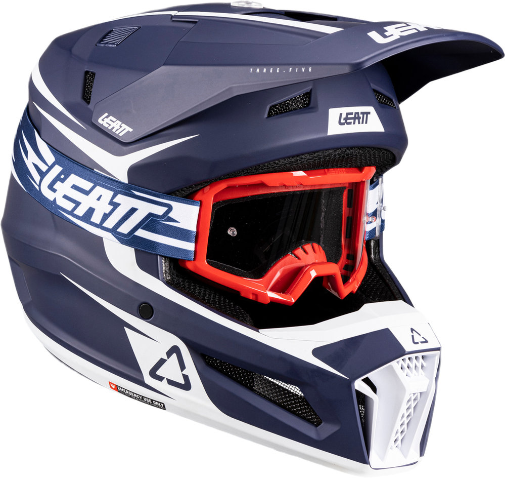 Leatt 3.5 V26 Motocross Helmet with Goggles