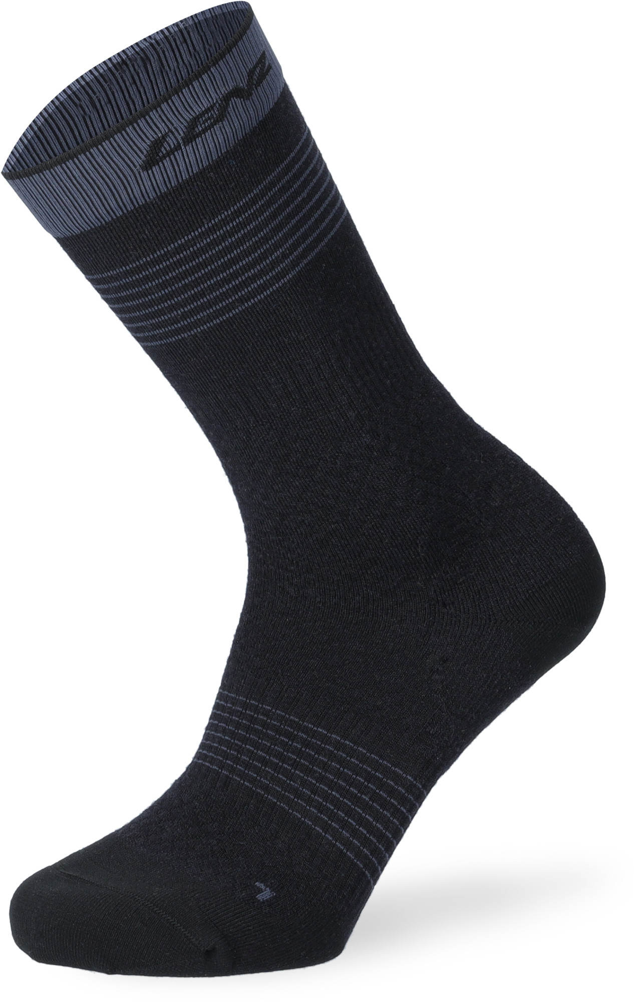 Lenz Think About Merino Outdoor 1 Mid Chaussettes, noir, taille 39 - 41 pour Hommes