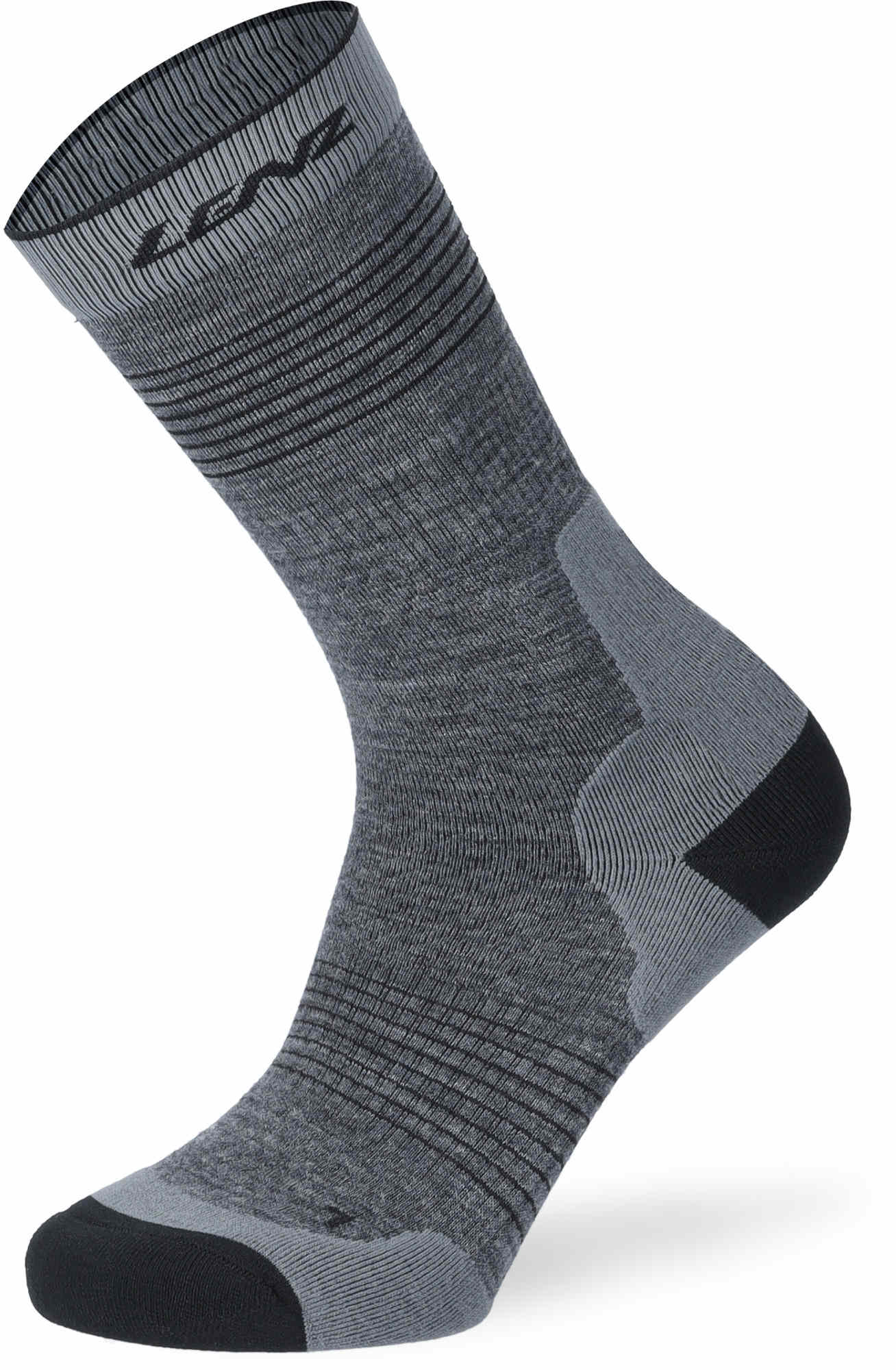 Lenz Think About Merino Outdoor 1 Mid Chaussettes, gris, taille 39 - 41 pour Hommes