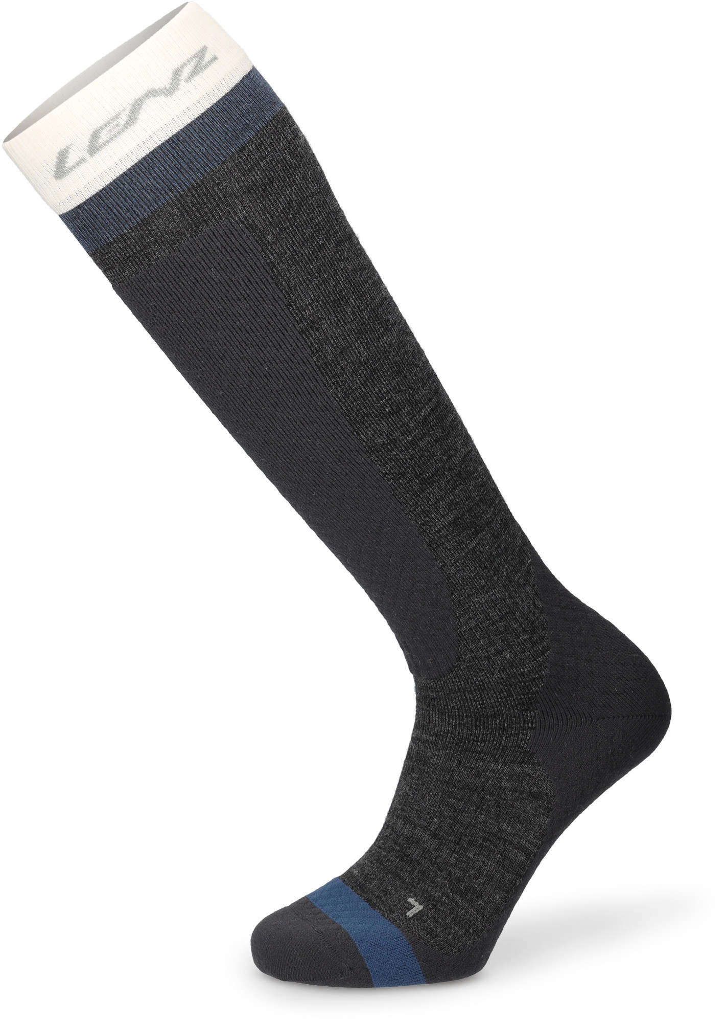 Lenz Think About Merino Winter 1 Chaussettes, gris, taille 45 - 47 pour Hommes