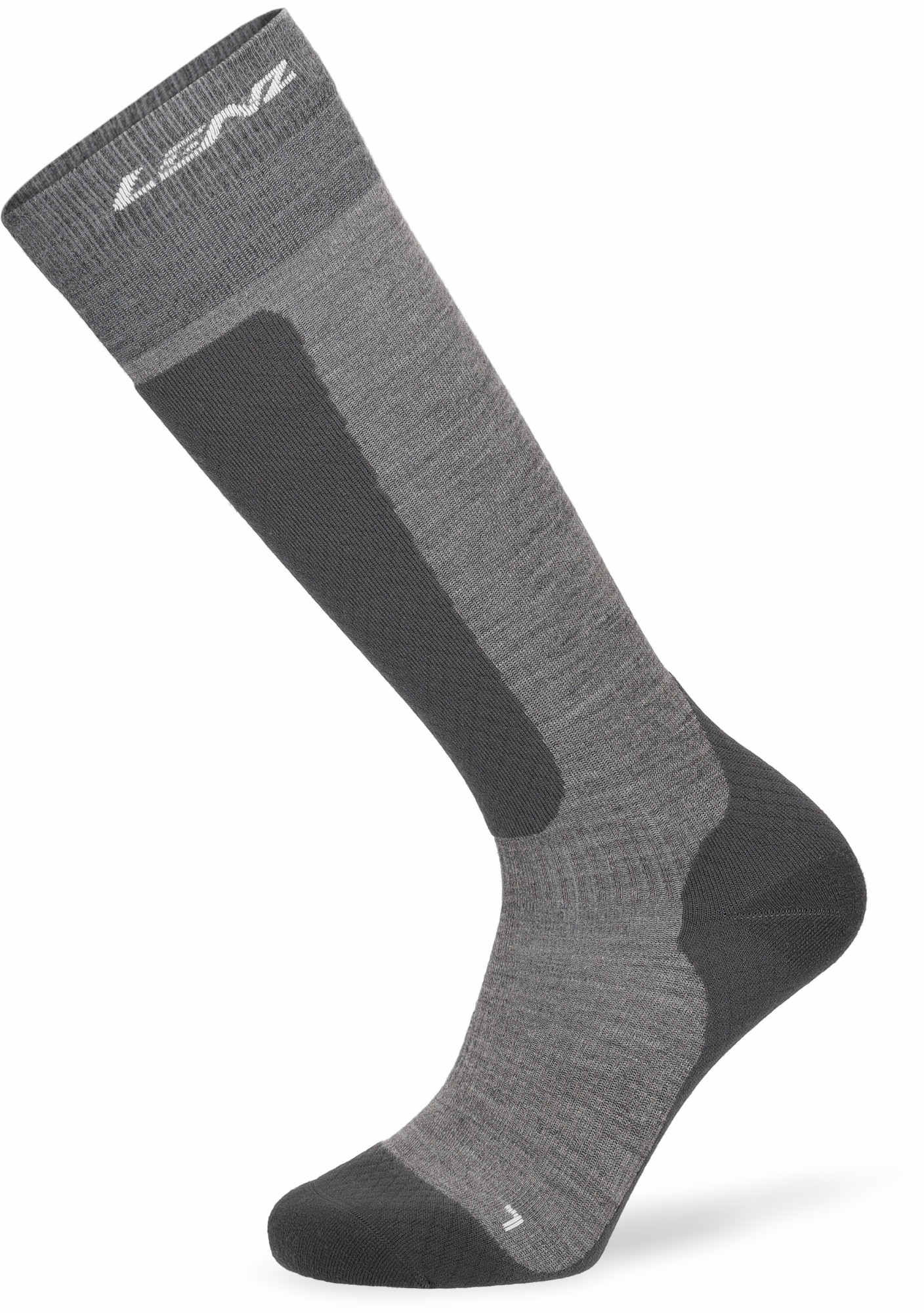 Lenz Think About Merino Winter 2 Chaussettes, gris, taille 35 - 38 pour Hommes