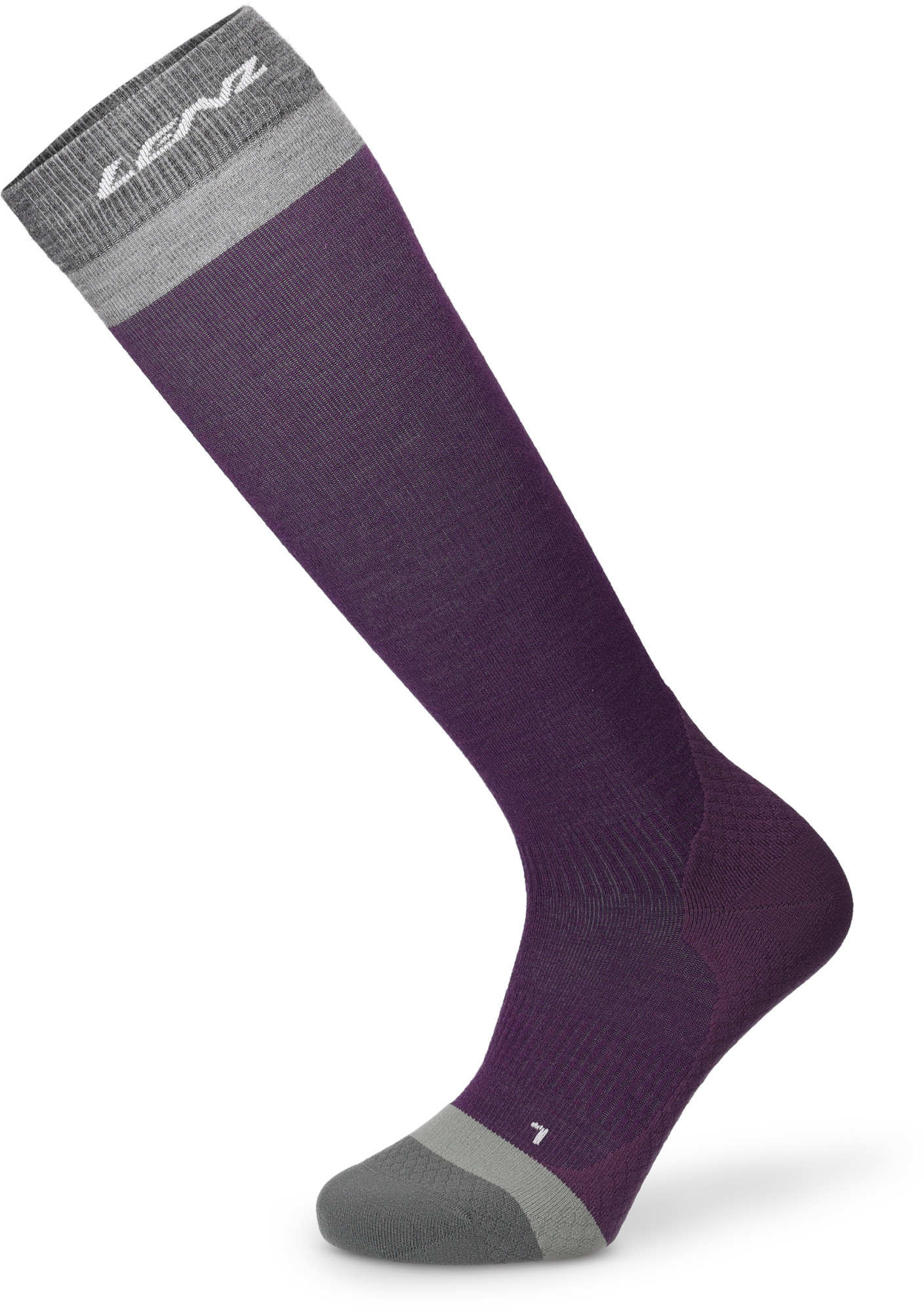 Lenz Think About Merino Compression 1 Chaussettes, pourpre, taille 35 - 38 pour Hommes