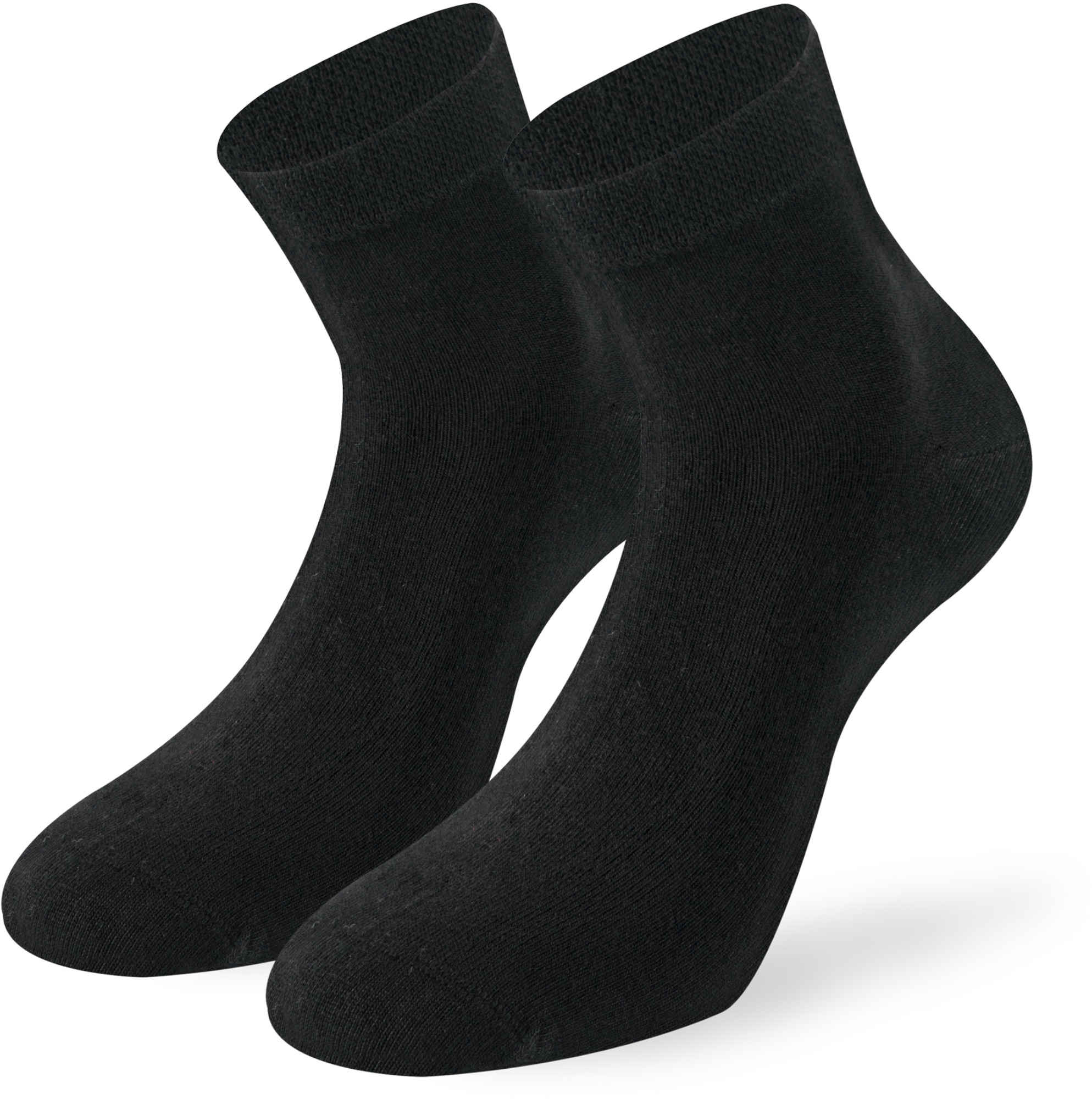 Lenz Soft Touch Quarters Chaussettes - Paquet de 2, noir, taille 43 - 46 pour Hommes