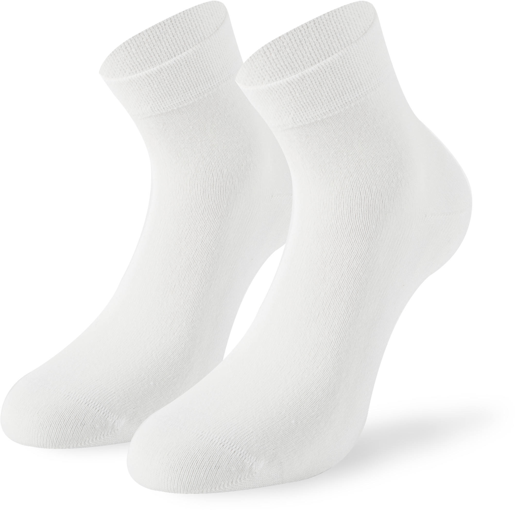 Lenz Soft Touch Quarters Chaussettes - Paquet de 2, blanc, taille 39 - 42 pour Hommes