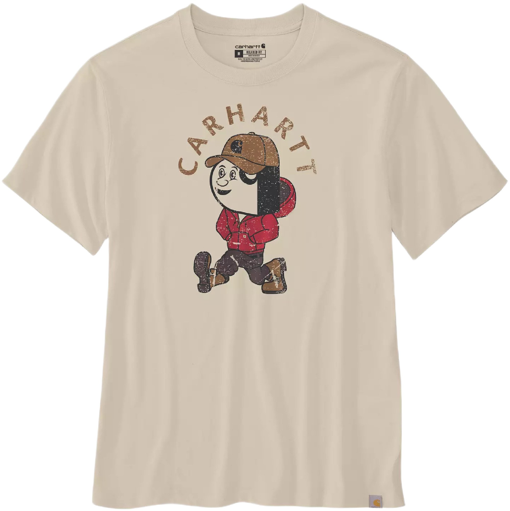 Carhartt Active Jac Graphic T-Shirt, beige, Size S for Men