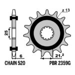 PBR Framdrev Standard i stål 2359G - 520