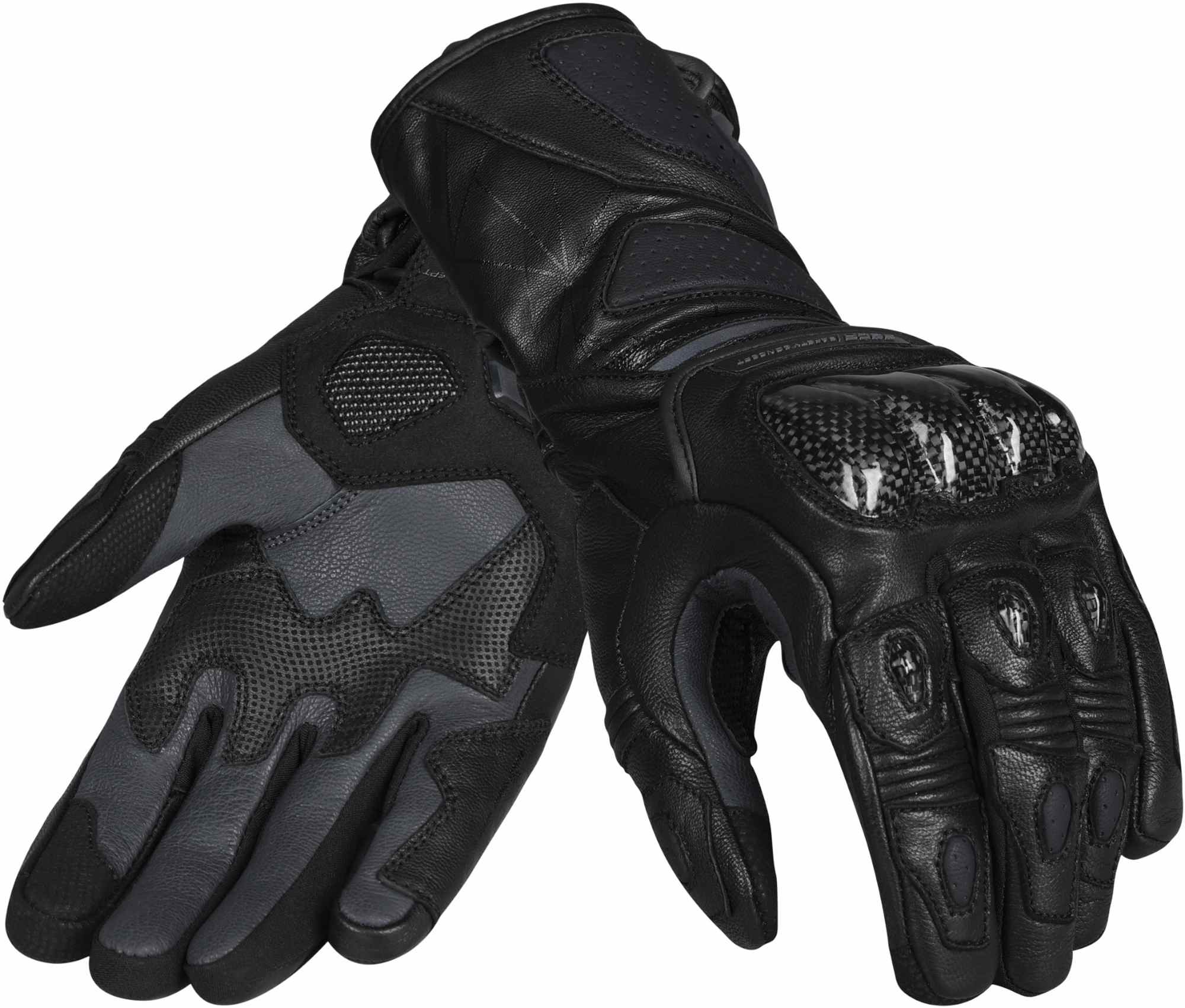 Seca Atom Gants de moto, noir, taille 3XL pour Hommes