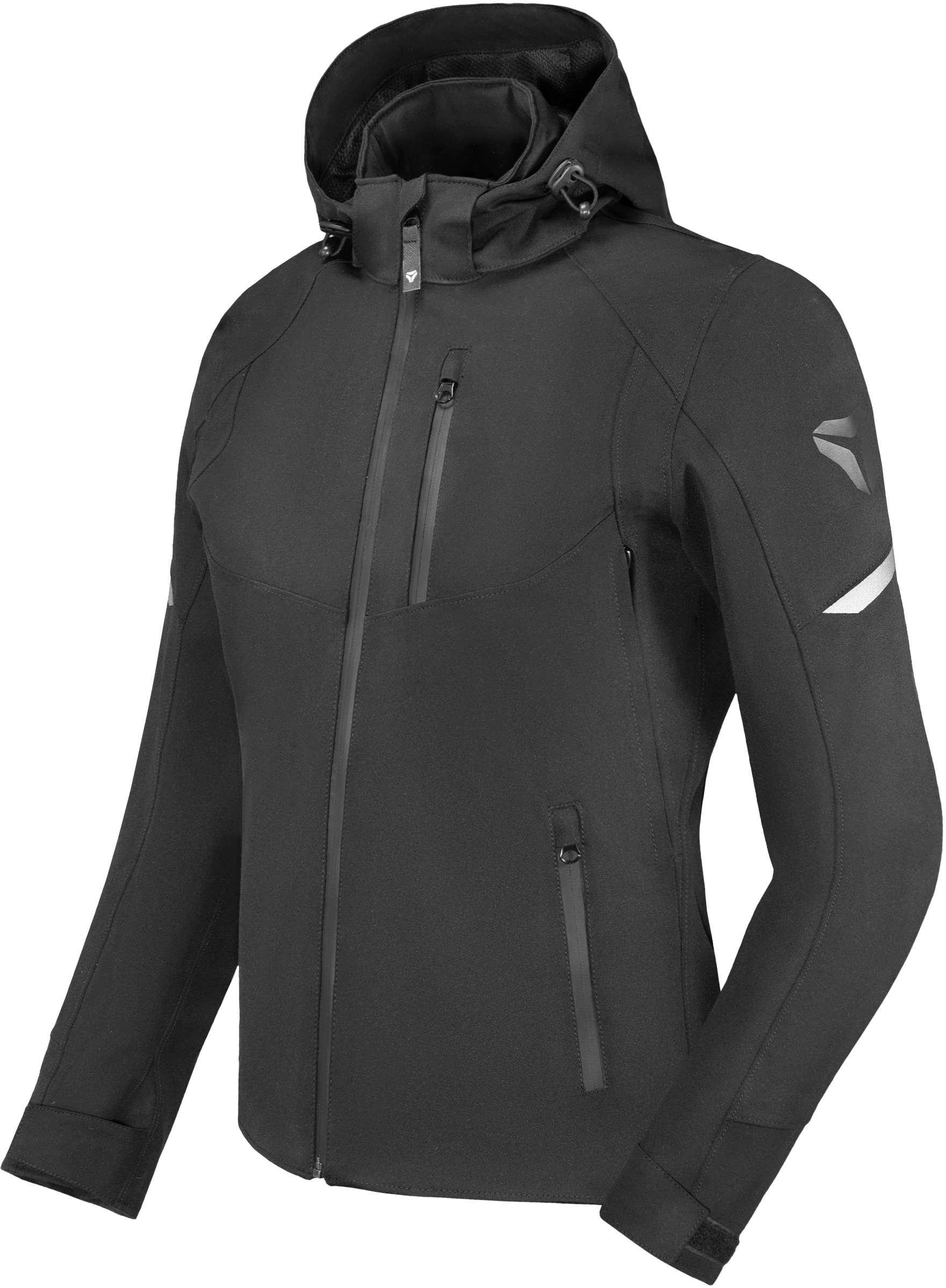 Seca District imperméable dames moto textile veste, noir, taille S pour Femmes