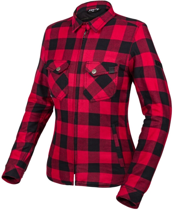 Seca Marshal II Chemise de moto pour femmes, rouge, taille XL