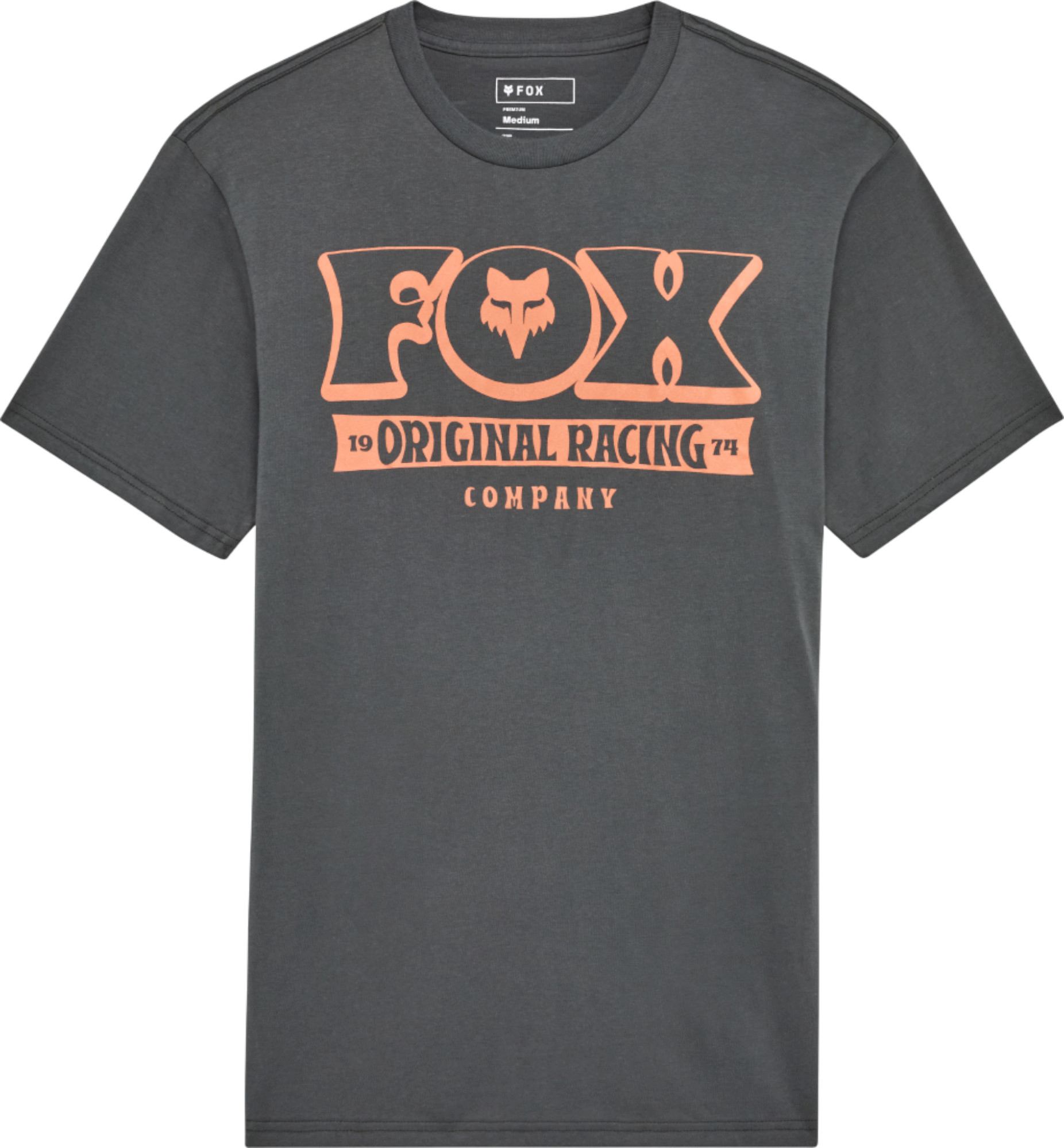 FOX Banner Premium T-Shirt, grey-orange, Size S for Men-image-675483331