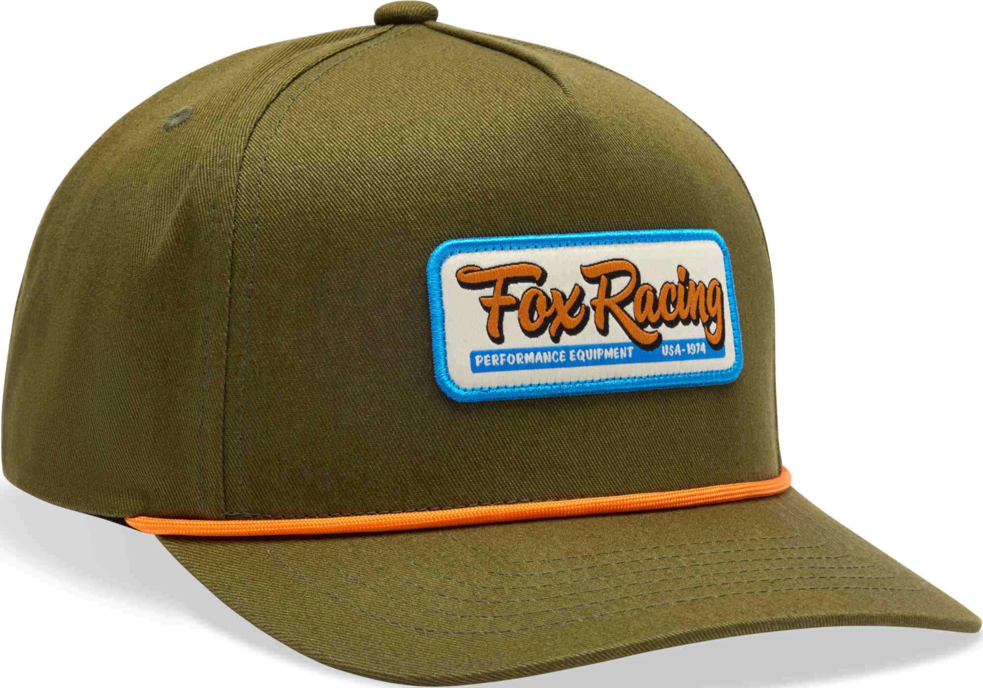 FOX Equipped Snapback Cap, green-orange for Men