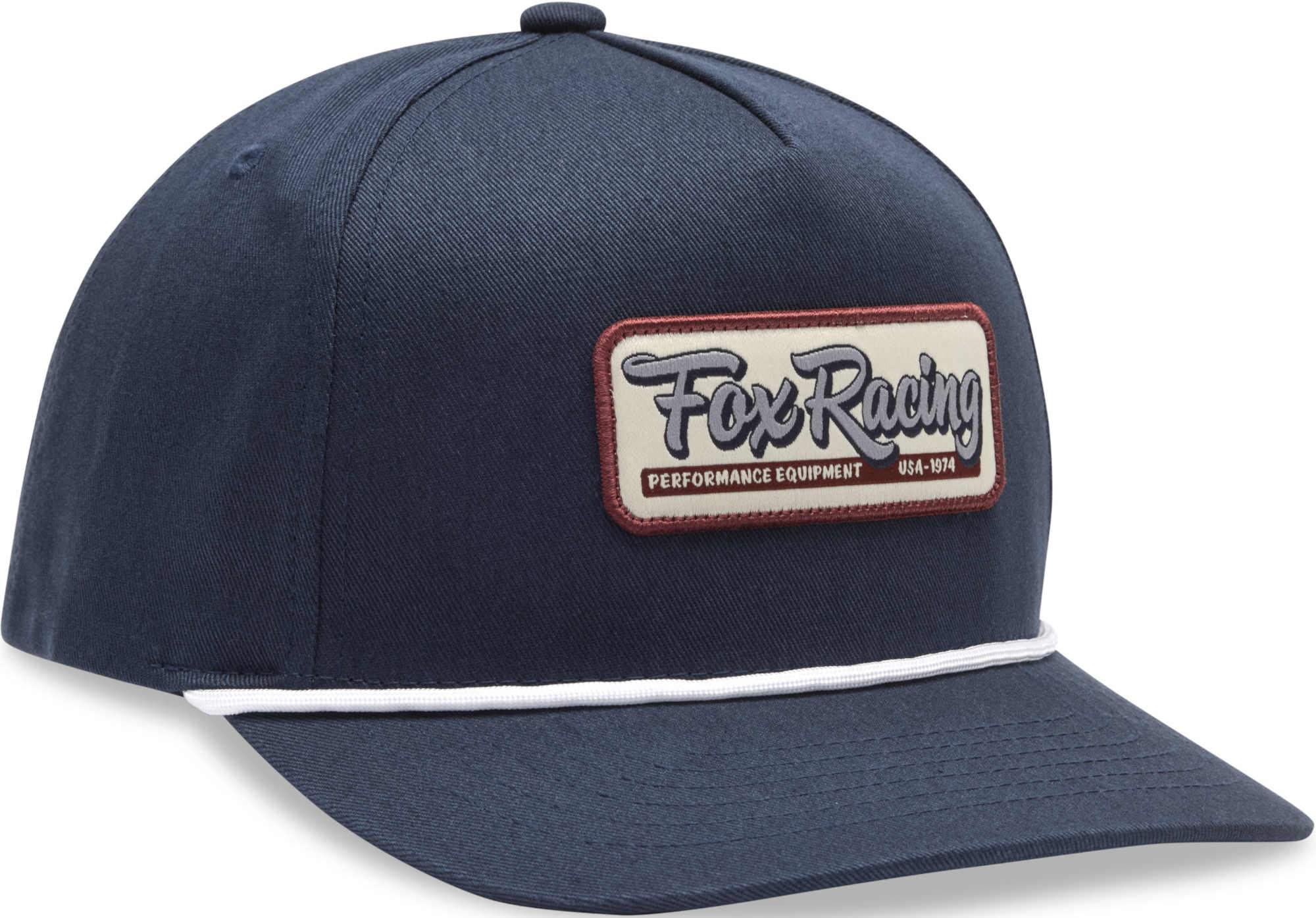 FOX Equipped Snapback Cap, white-blue for Men