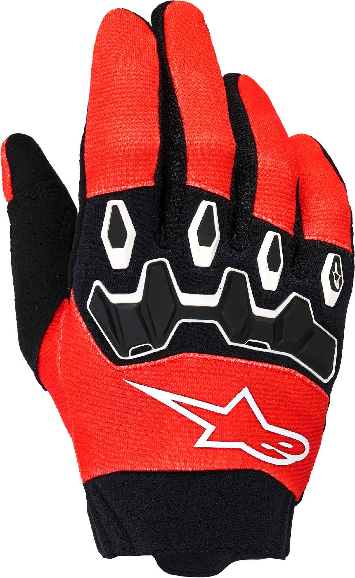 Alpinestars Unisex Black Red Full Bore V2 Youth Motocross Gloves, Black-Red, Size 3XL