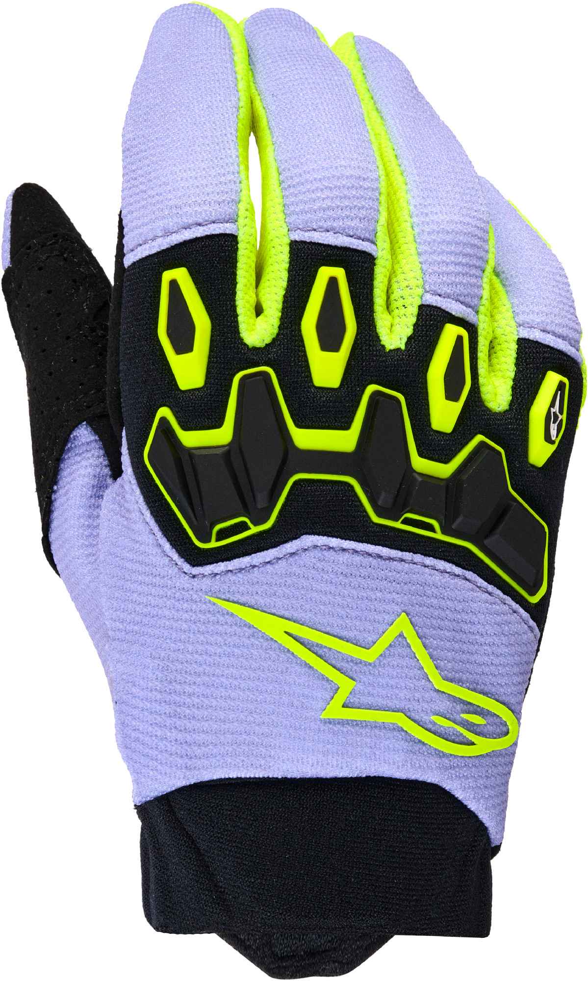 Alpinestars Unisex Purple Yellow Full Bore V2 Youth Motocross Gloves, Purple-Yellow, Size L