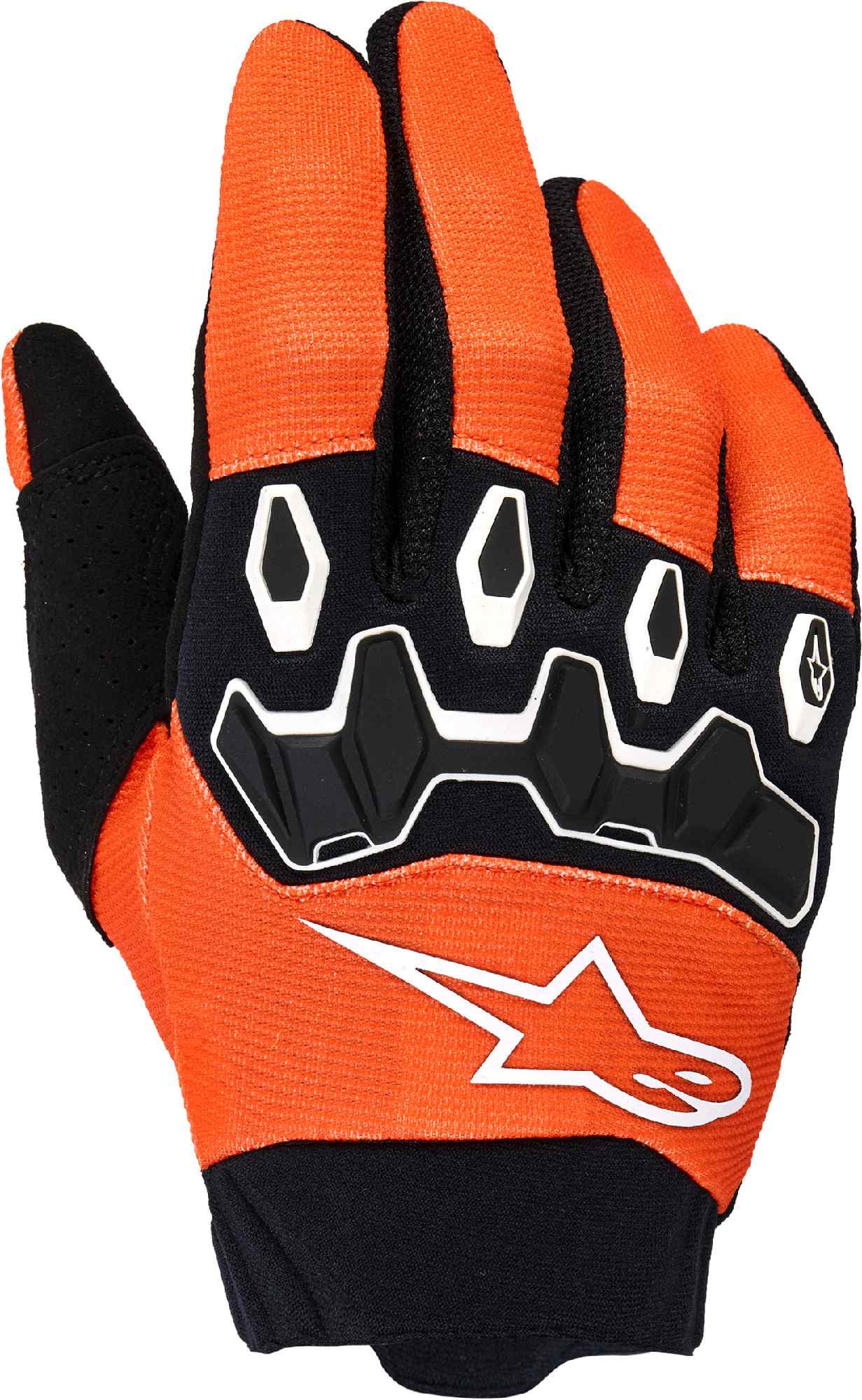Alpinestars Unisex Black White Orange Full Bore V2 Youth Motocross Gloves, Black-White-Orange, Size 3XL