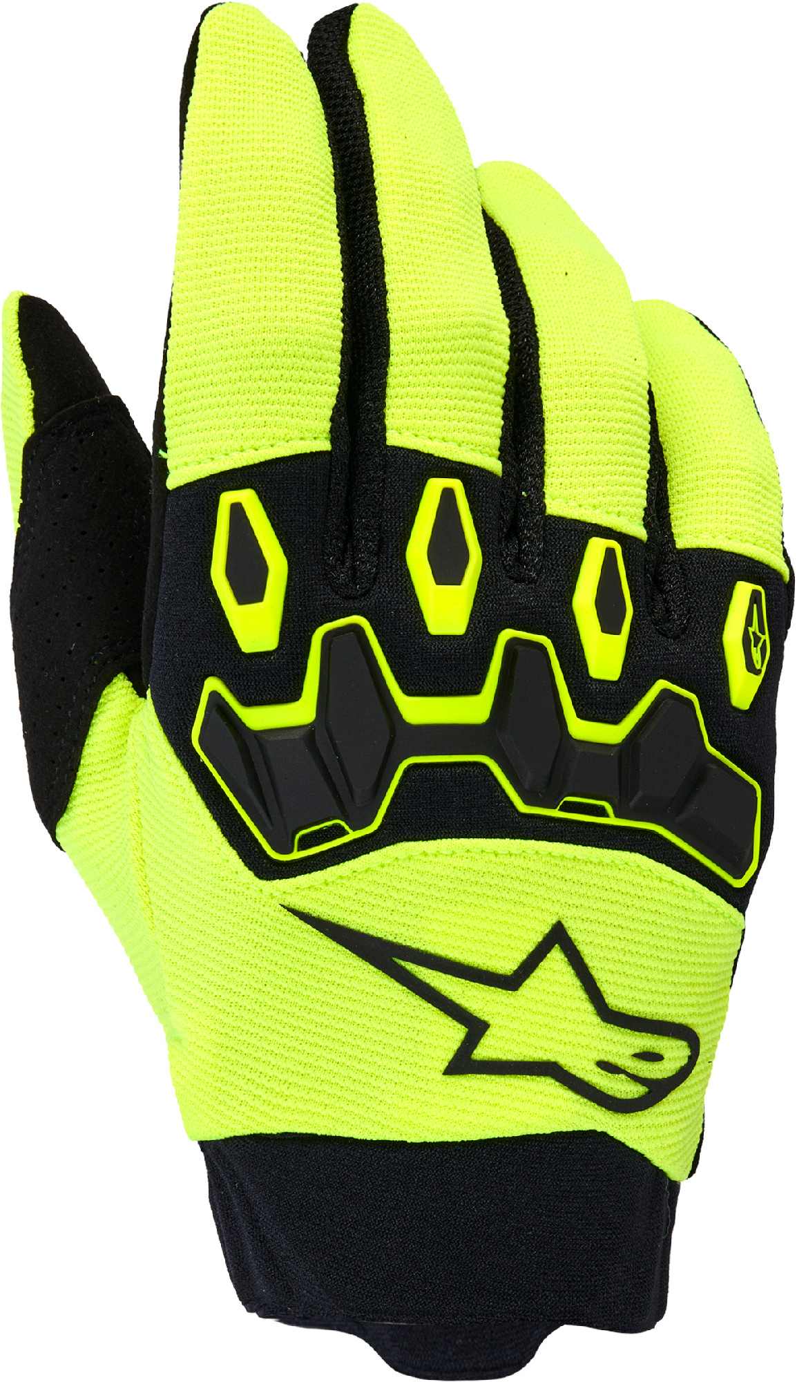 Alpinestars Unisex Black Yellow Full Bore V2 Youth Motocross Gloves, Black-Yellow, Large