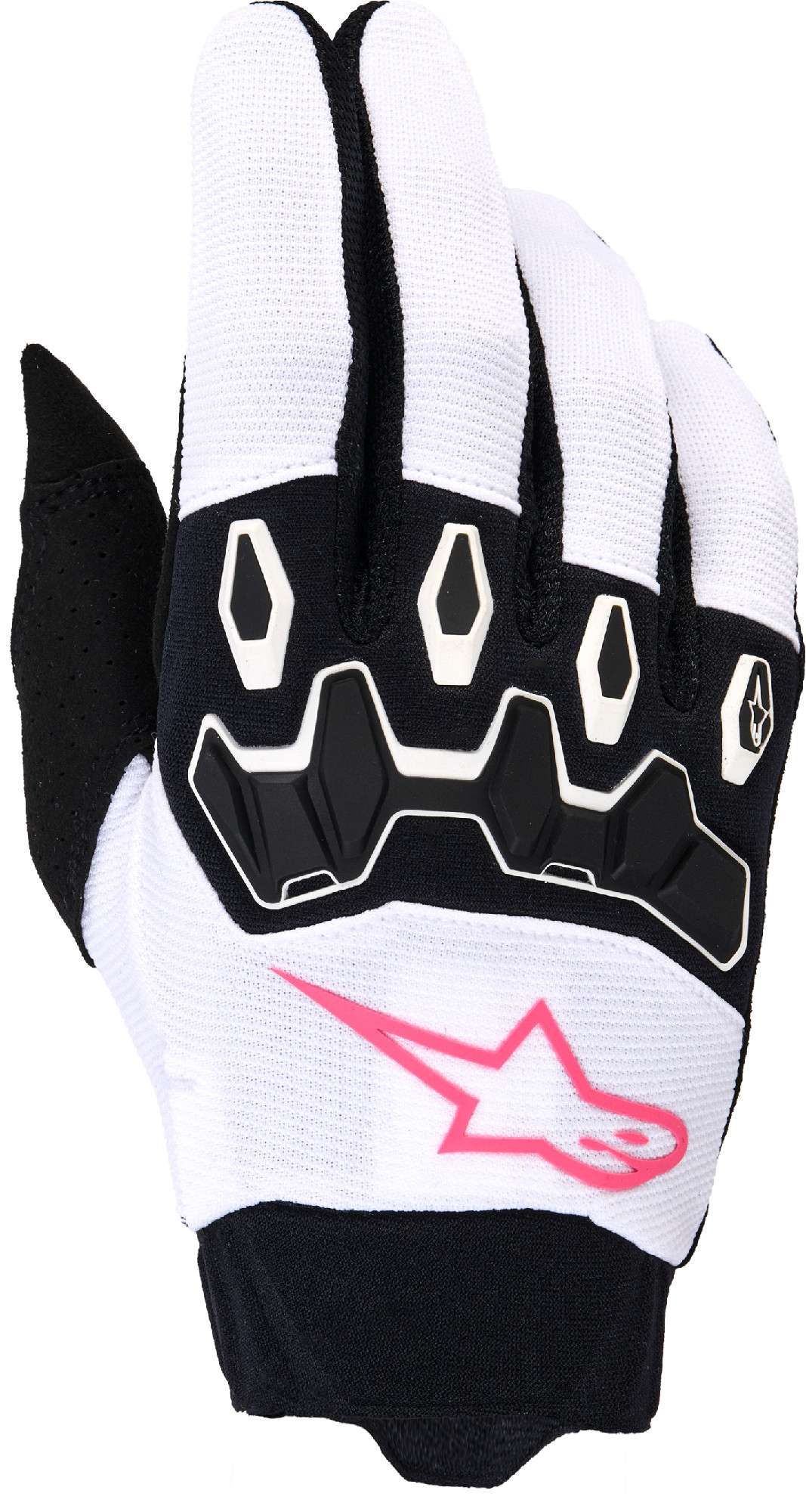 Alpinestars Women's Black Pink Stella Full Bore V2 Motocross Gloves, Black-Pink, For Medium
