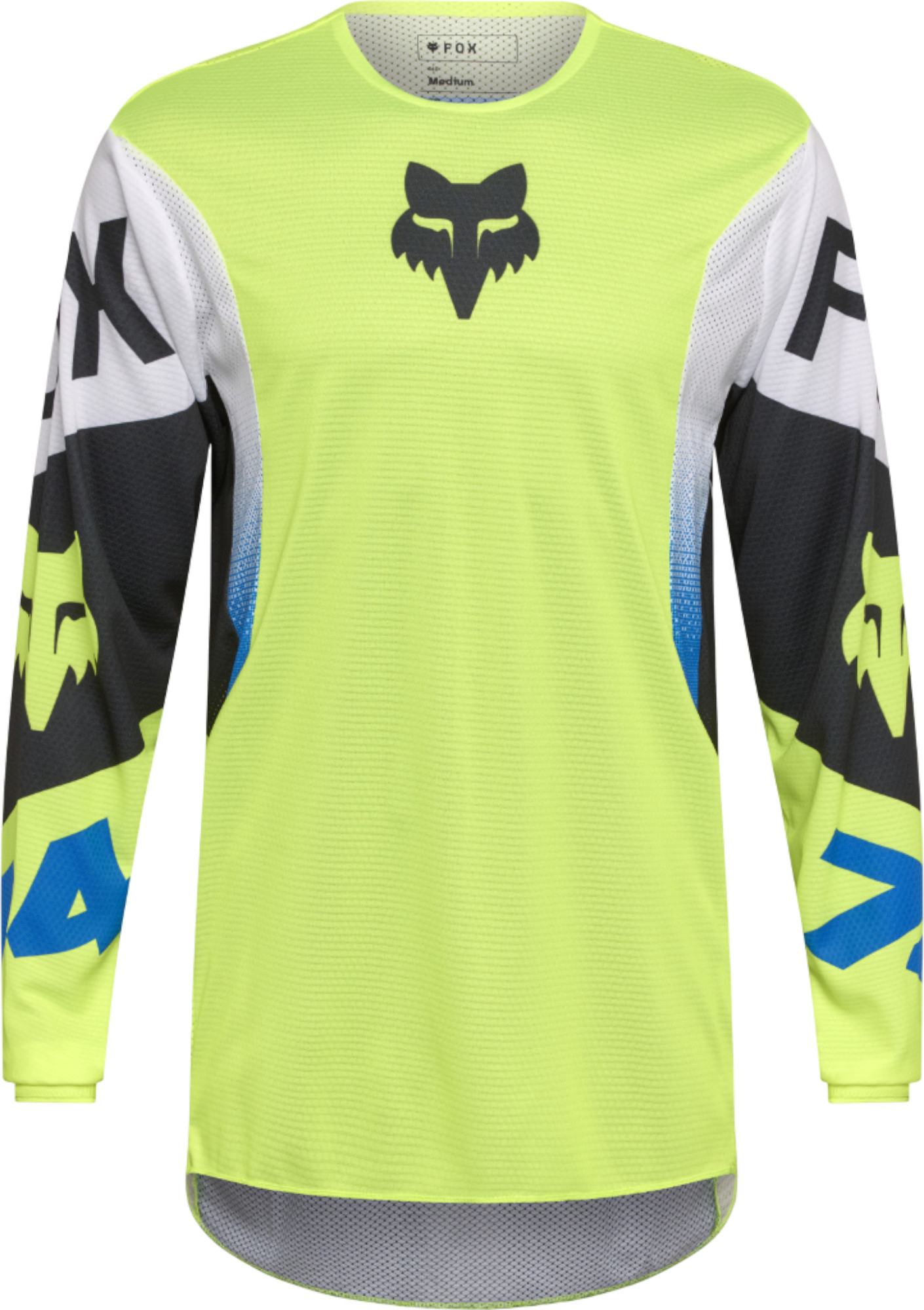 FOX 360 Tine Motocross Jersey, black-white-yellow, Size 2XL for Men-image-981471500